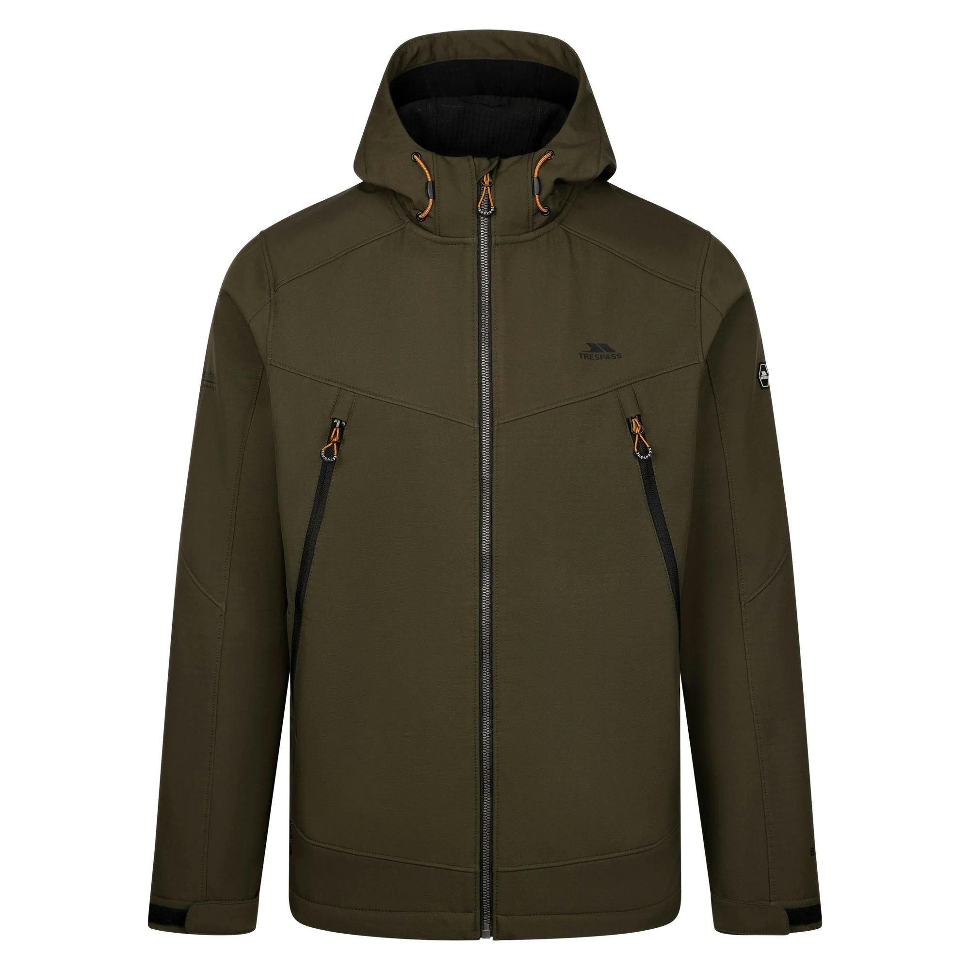 Trespass Men's Dark Hubbard Soft Shell Jacket - Vine - Xs - Vine - 94% Polyester/6% Elastane