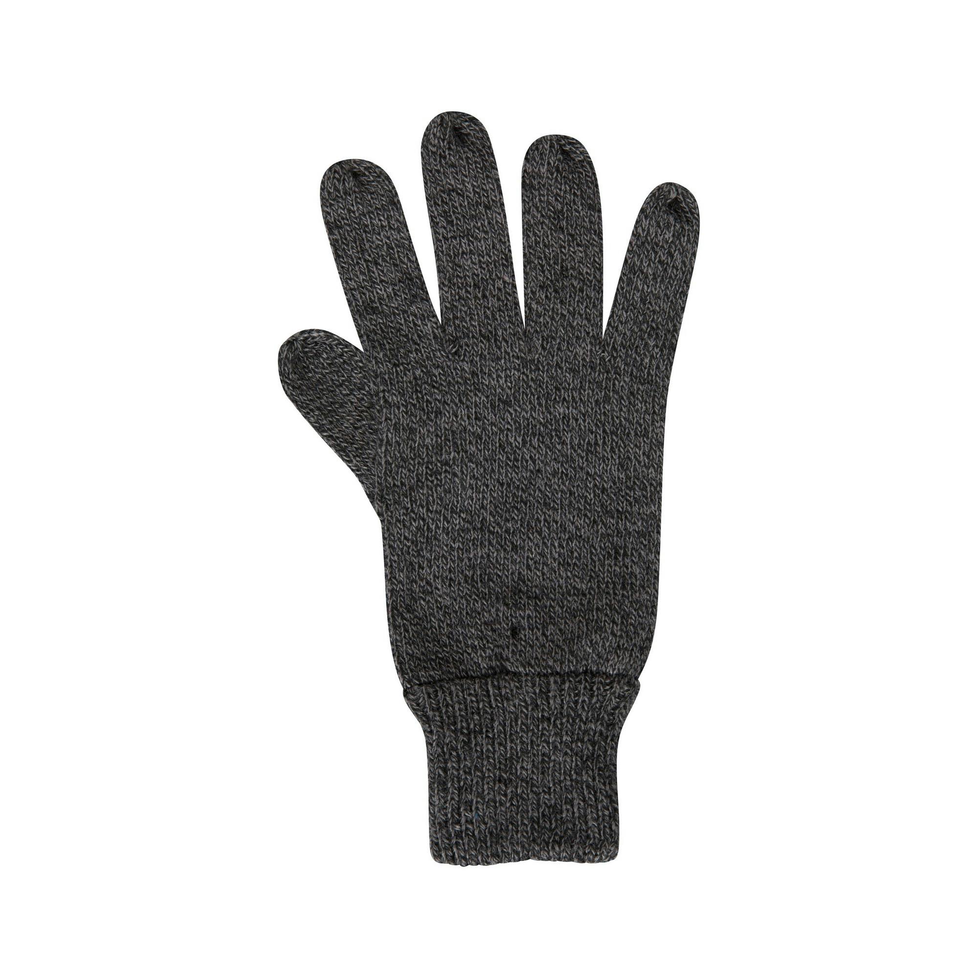 Mountain Warehouse Men's Black Compass Knitted Gloves - One Size