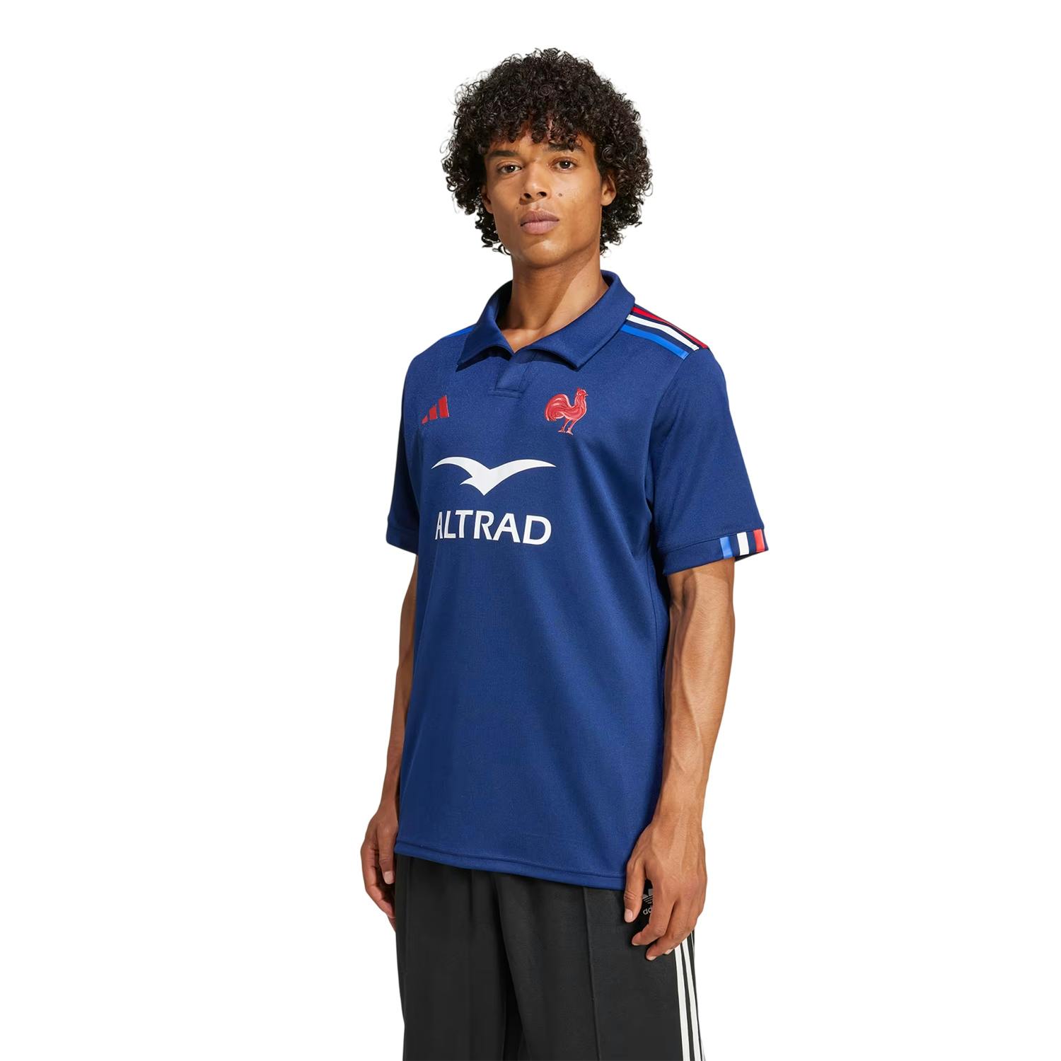 Adidas Men's Dark/Blue France Ffr Home Jersey - M