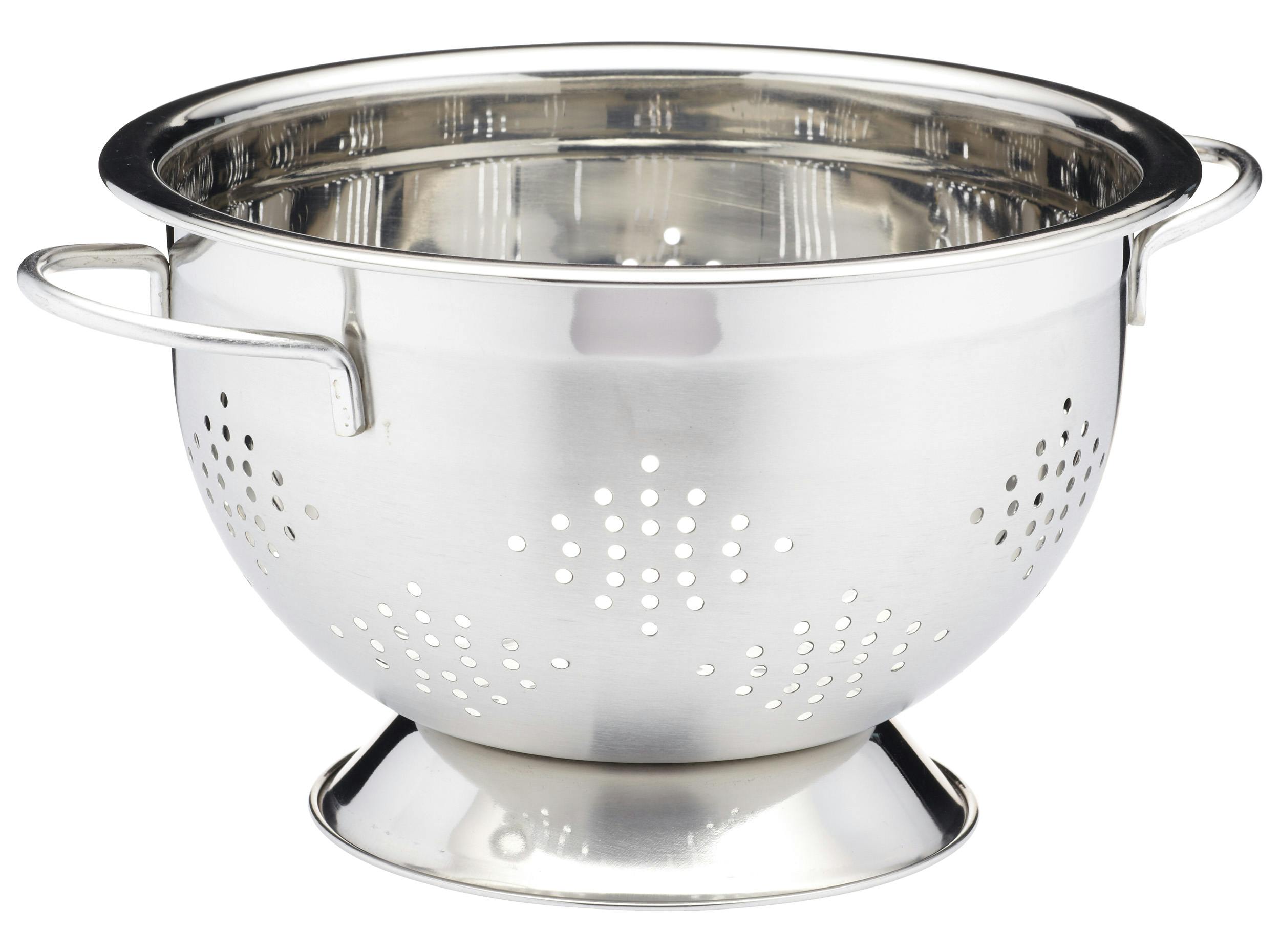 Rackhams Silver Deluxe 25.5Cm Two Handled Colander - Stainless Steel - Colander