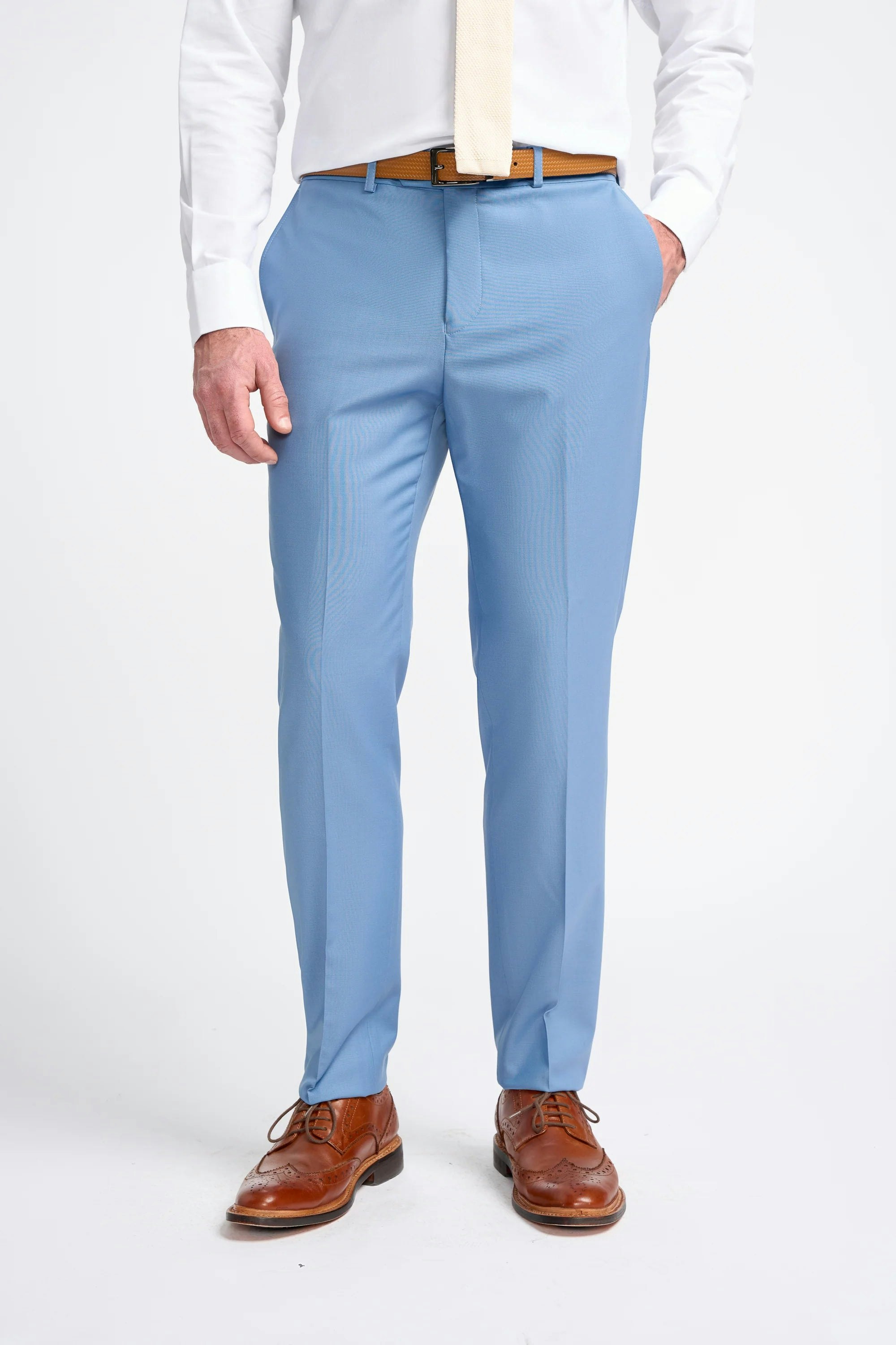 House Of Cavani Men's Sky Blue Bond - Trousers - 46W 32L