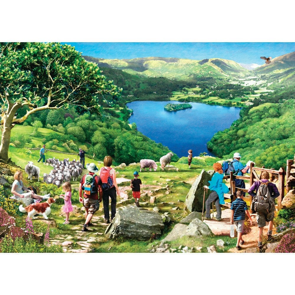 The House Of Puzzles Lake View Big 500 Piece Jigsaw Puzzle