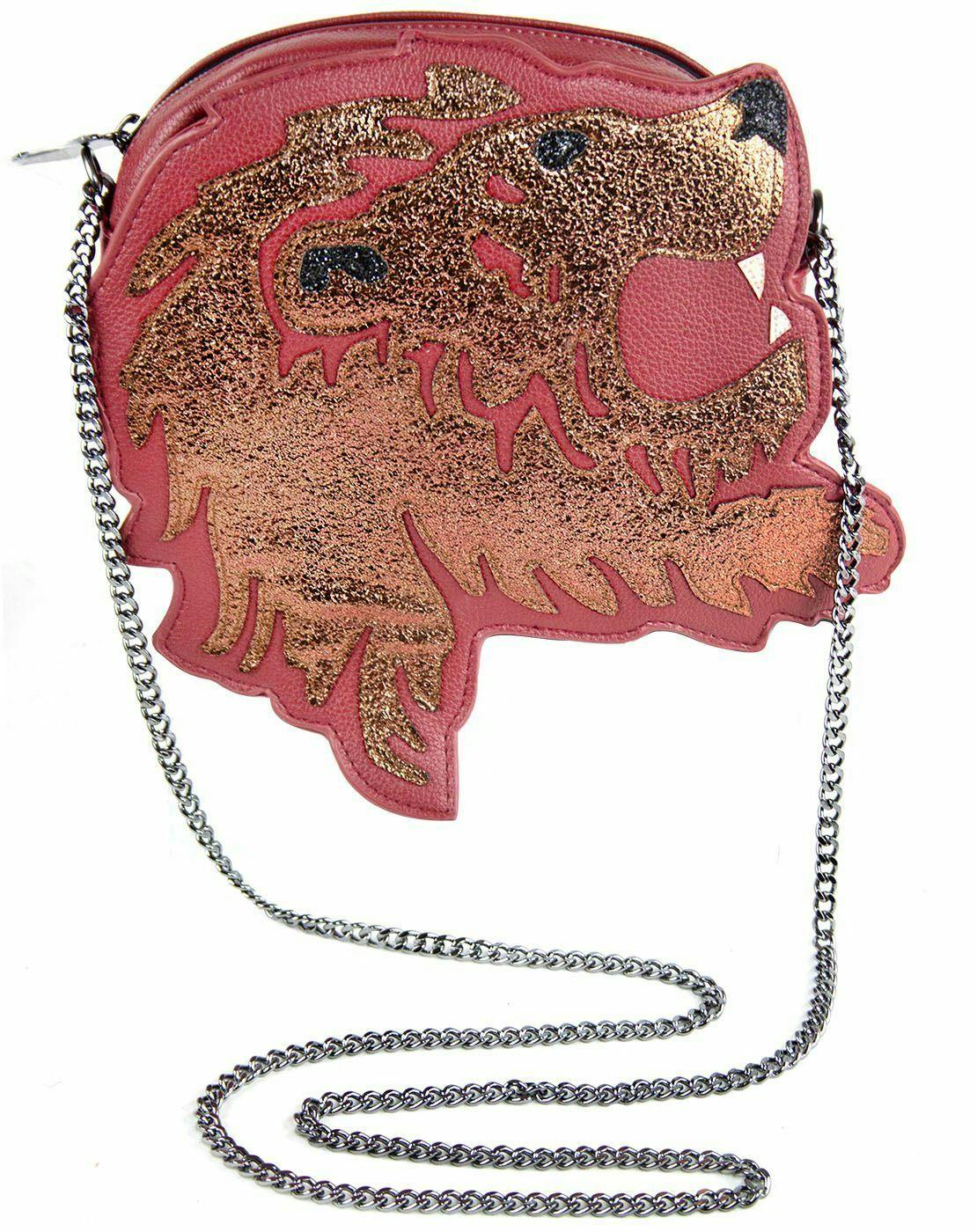 Vanilla Underground Women's Pink Danielle Nicole Gryffindor Lion Cross Body Bag (One Size)