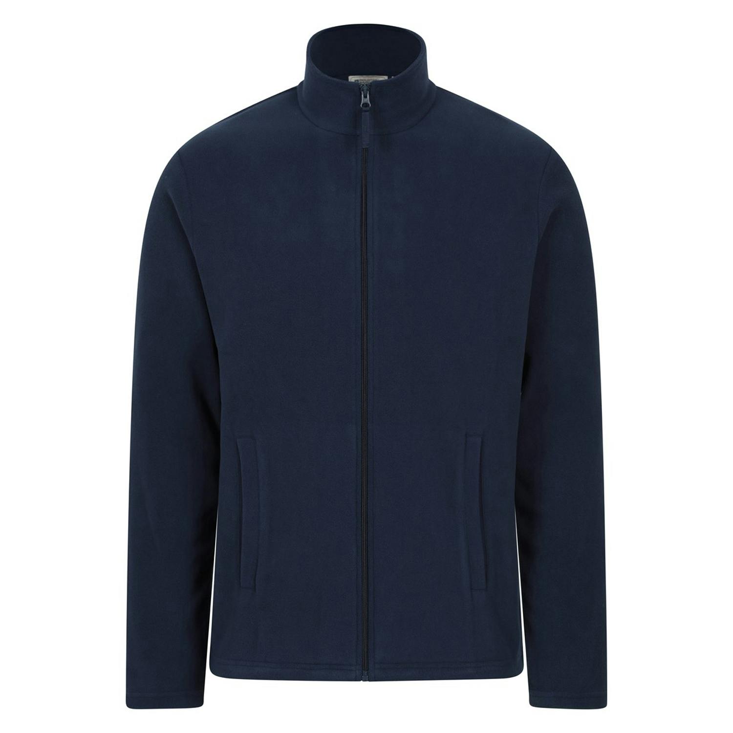 Mountain Warehouse Men's Raso Full Zip Fleece Top - Navy - Xs - Navy - 100% Polyester