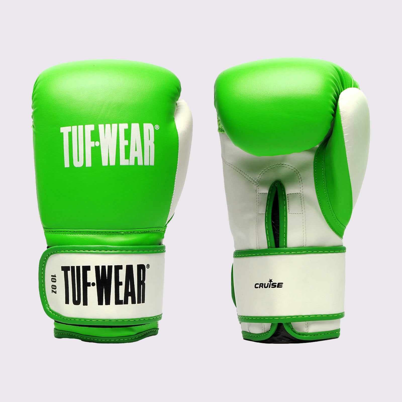 Tuf Wear Green/White Cruise Training Gloves - / - 14Oz