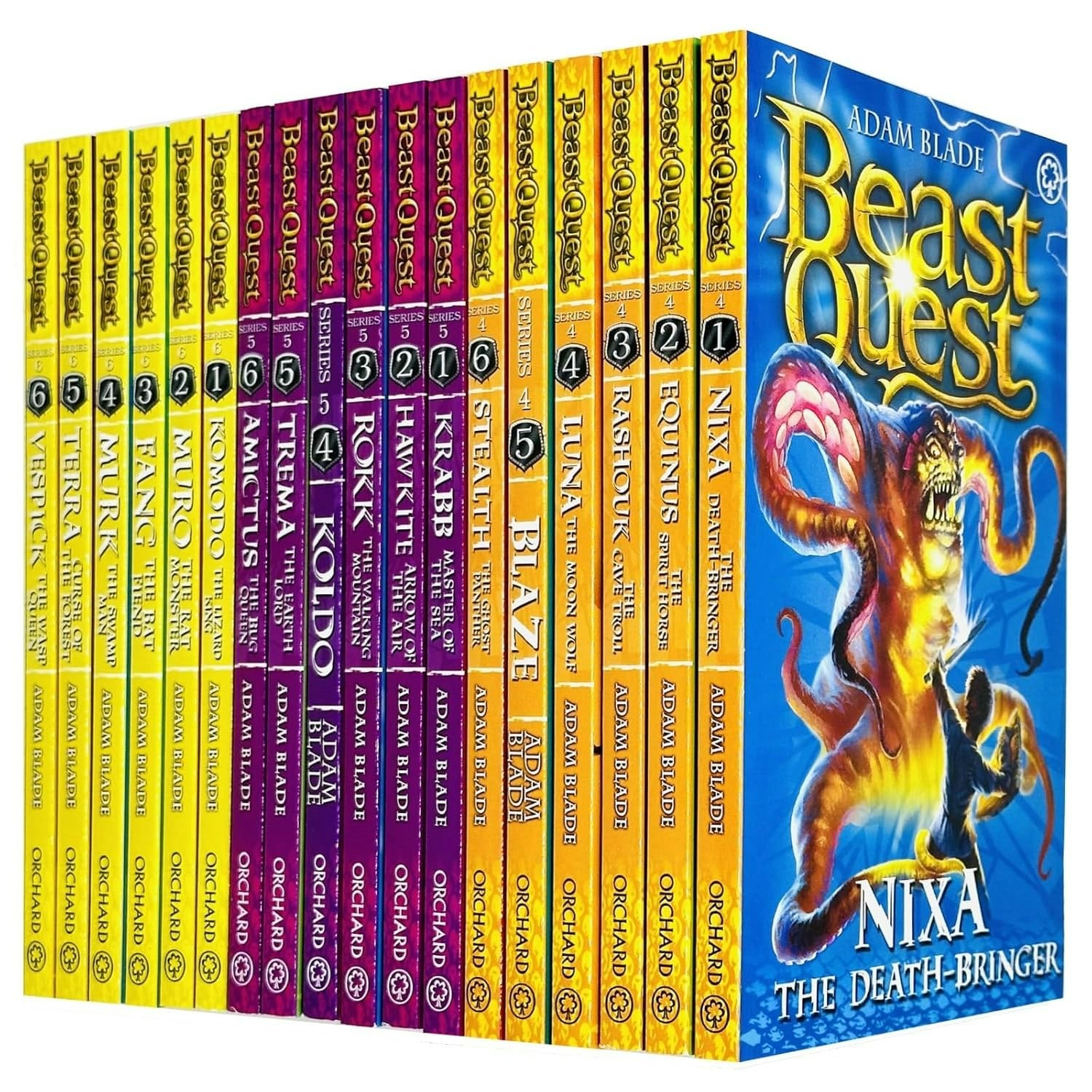 Orchard Books Beast Quest The Battle Collection 18 Books Set (Series 4 - 6) By Adam Blade