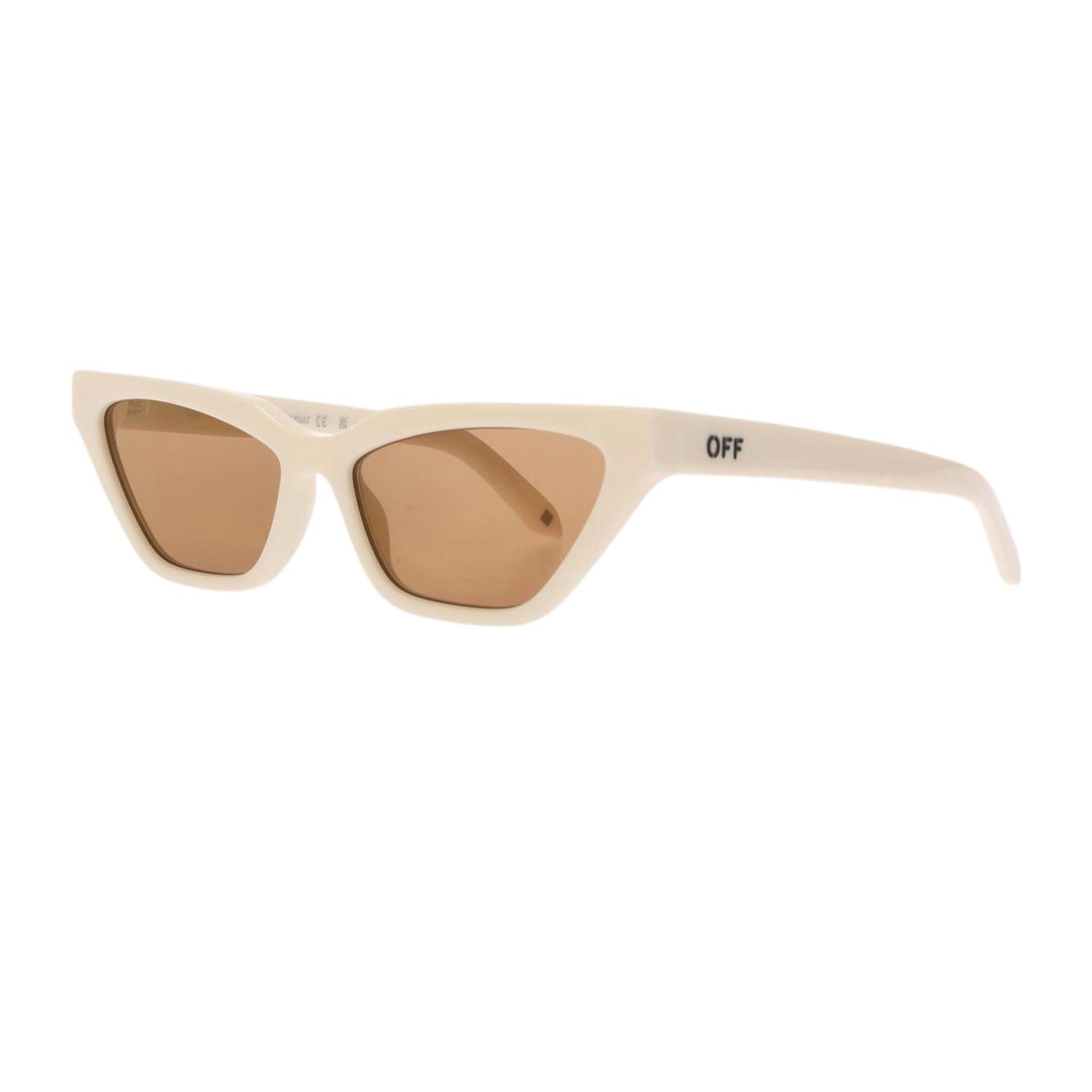 Off-White Women's White/Gold Off- Off Madison Cat Eye Sunglasses - One Size - 100% Mixed