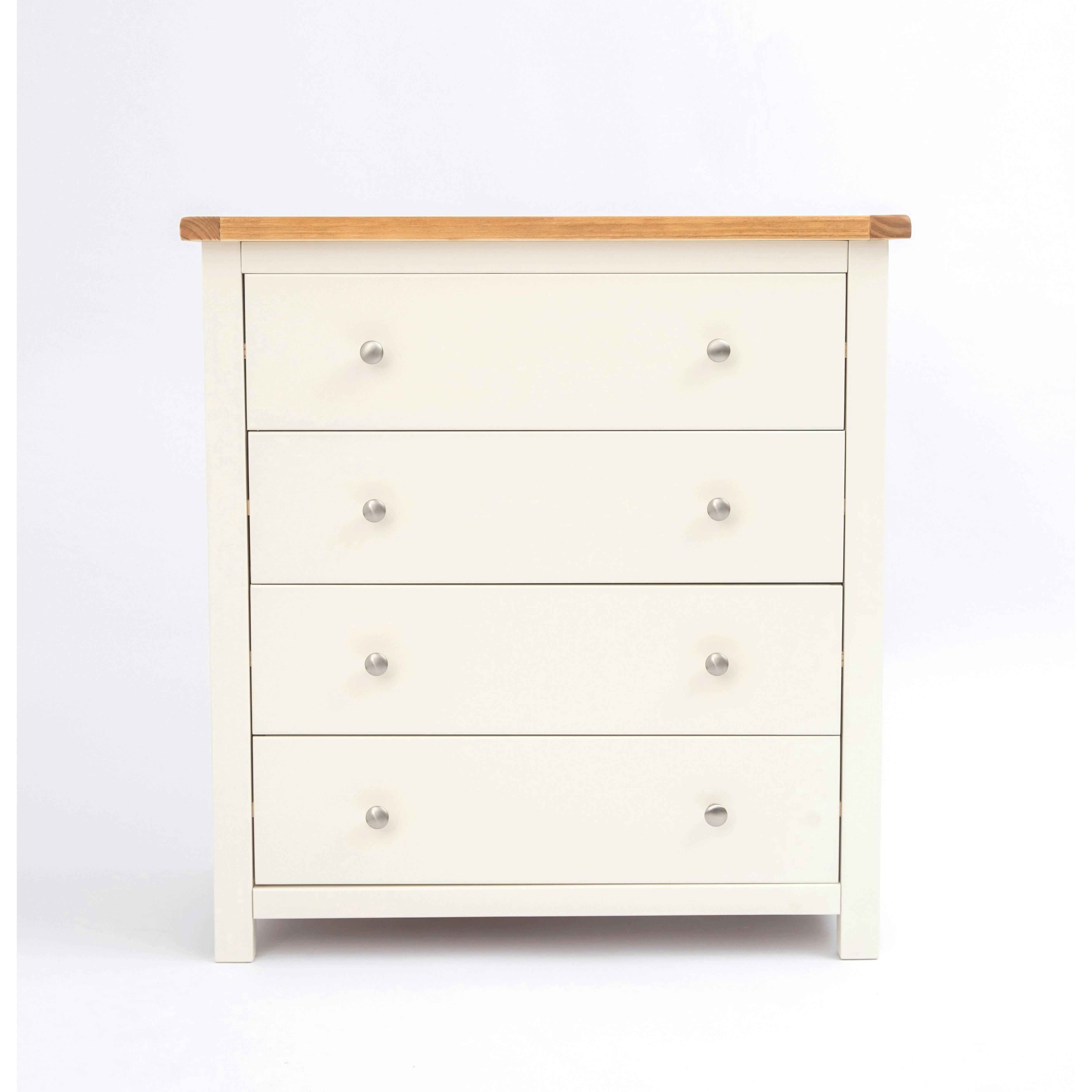 Maggiori 4 Drawer Chest of Drawers Pine/Wood Off White - Image 3