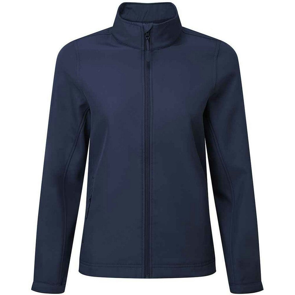 Premier Womens/Ladies Windchecker Soft Shell Jacket (Navy) - Size Large - Image 3