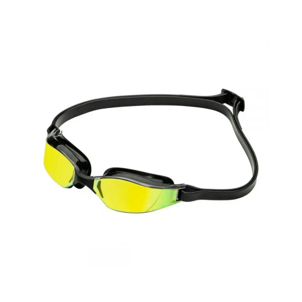Aqua Sphere Black/Yellow Aquasphere Xceed Titanium Swim Goggle Mirrored Lens