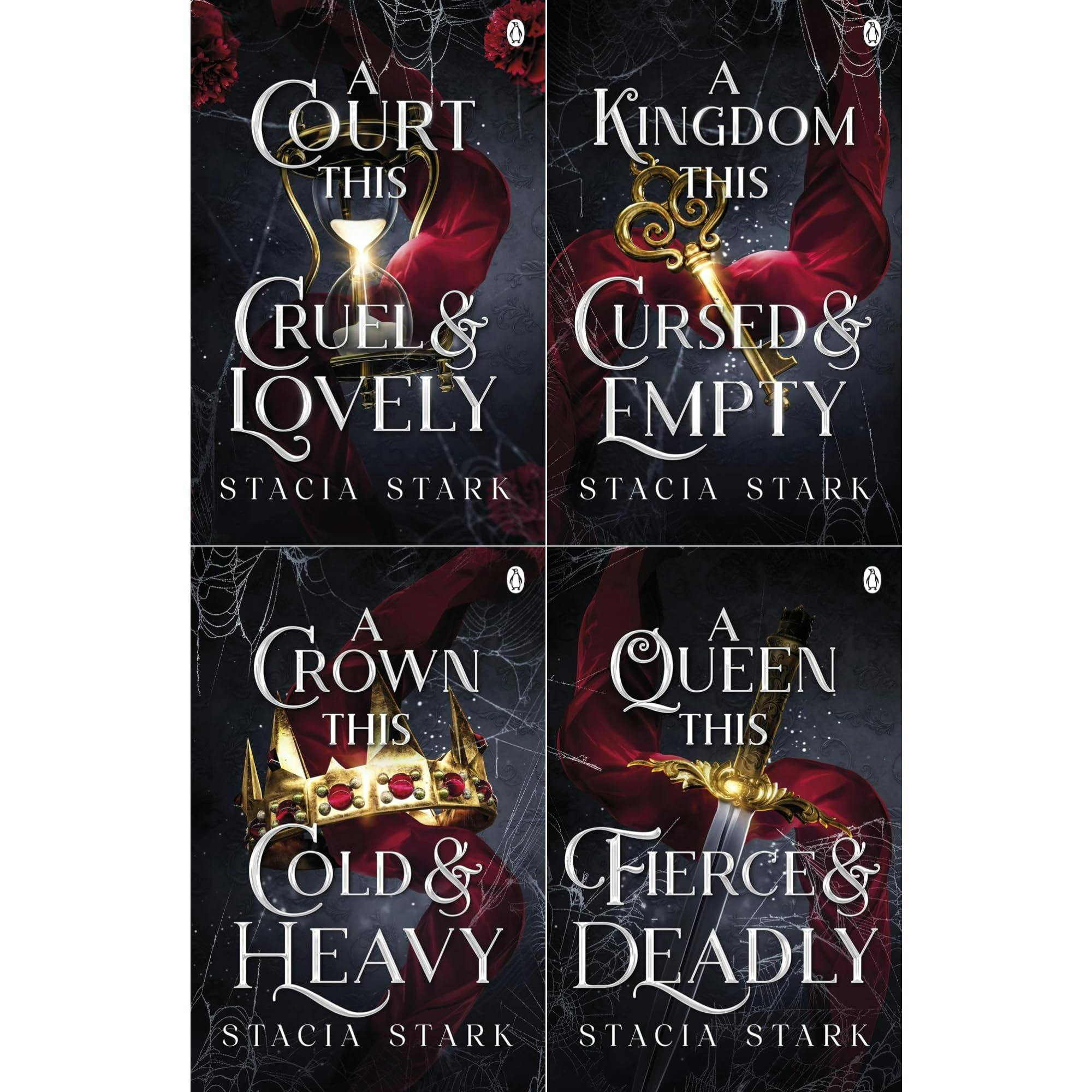 Various Publishers Girls Dark Complete Kingdom Of Lies Collection By Stacia Stark: Books 1-4 - Fantasy Romance Saga About A Mortal And A Cruel Fae Prince (4-Book Set)