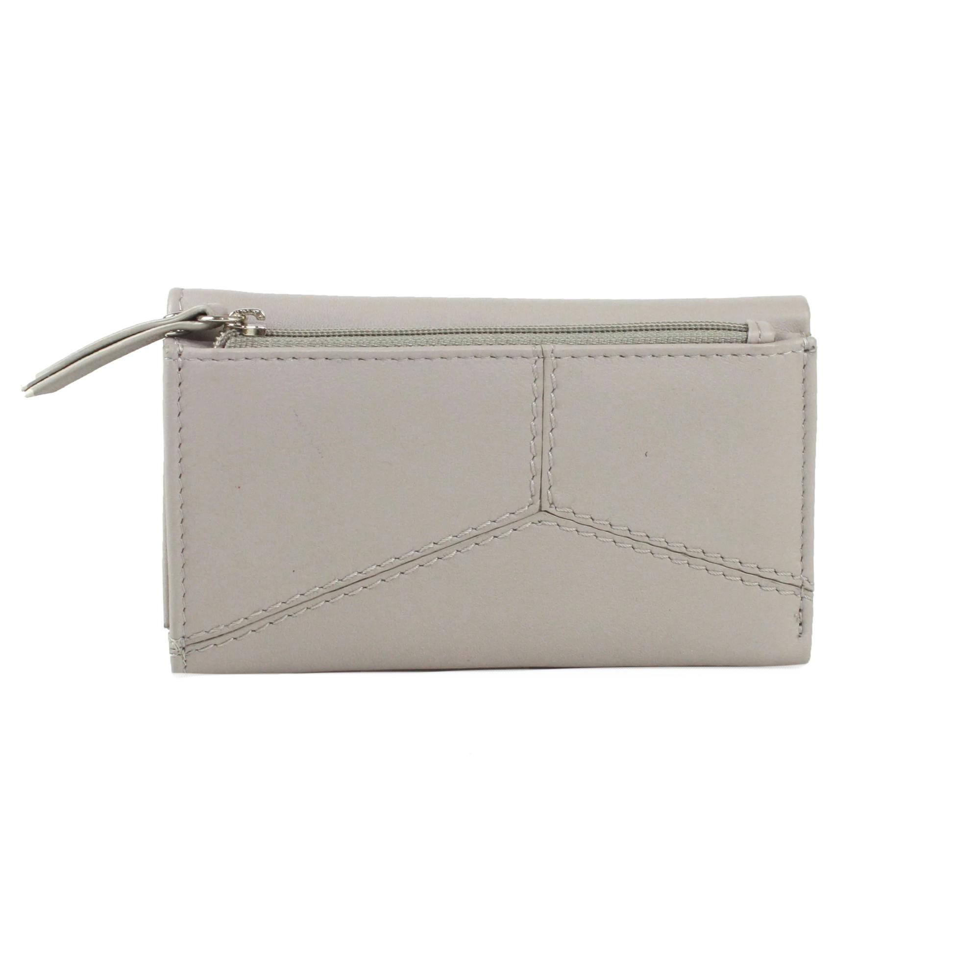 Eastern Counties Leather Ivory Paloma Polka Dot Leather Purse - One Size - 50% Leather/50% Textile