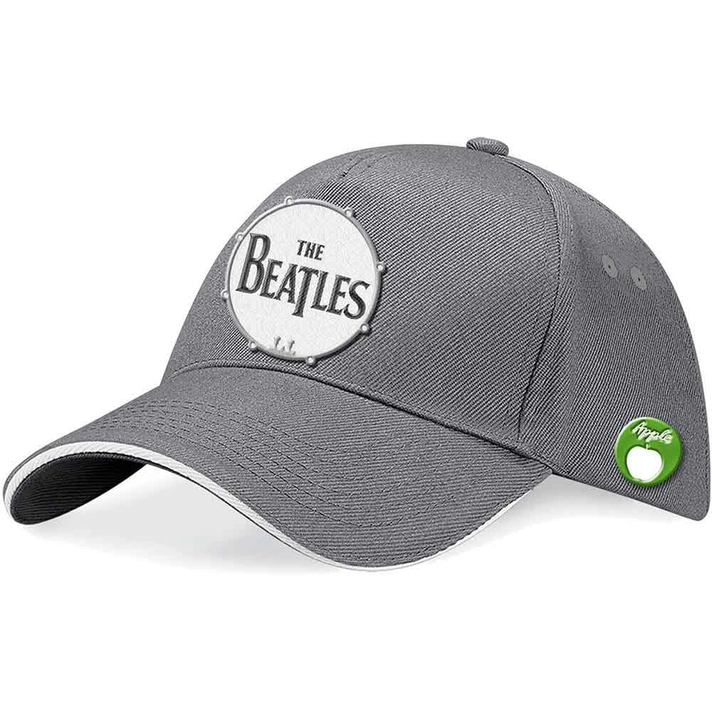 Paradiso Clothing Unisex Grey The Beatles Drum Band Logo Strapback