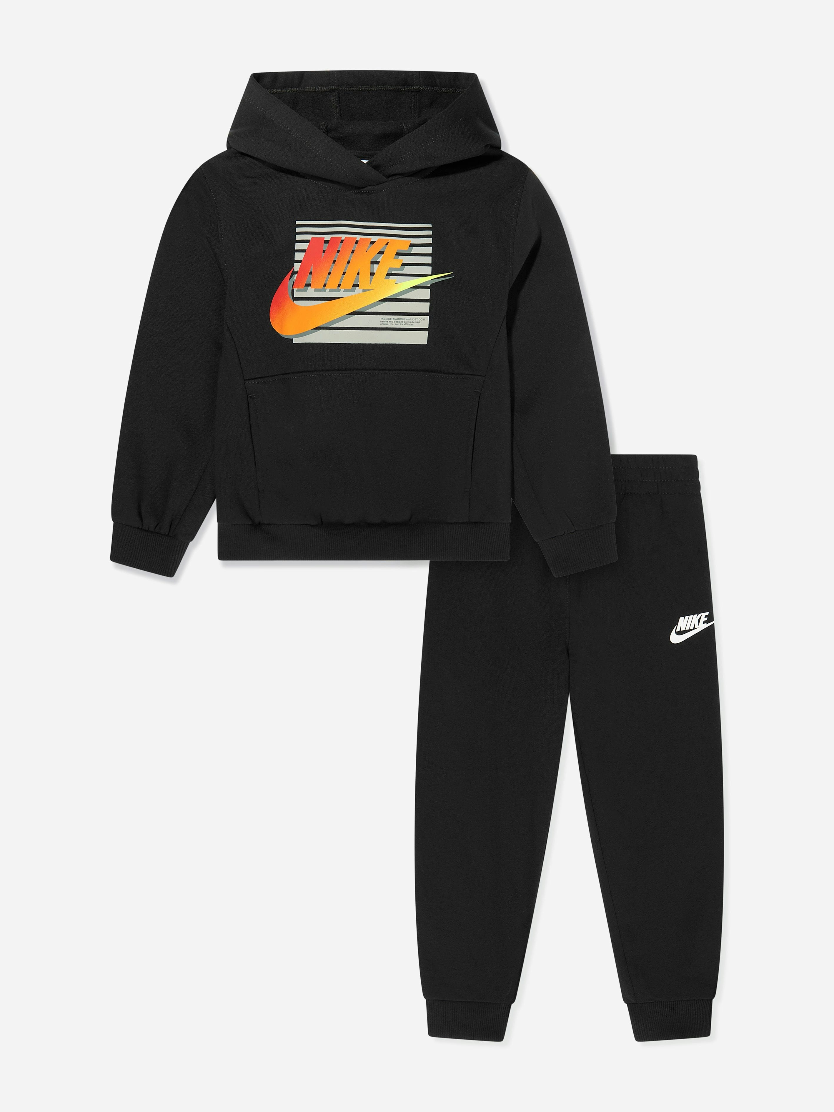 Nike Boys Black Nsw Gradient Futura Tracksuit In - 12 Mths