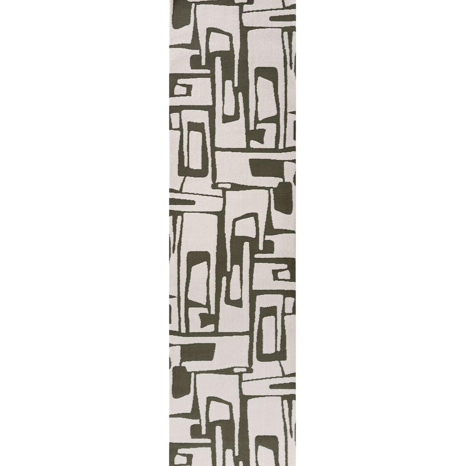 Rackhams Green Loft Abstract Rug - 80X300 Cm