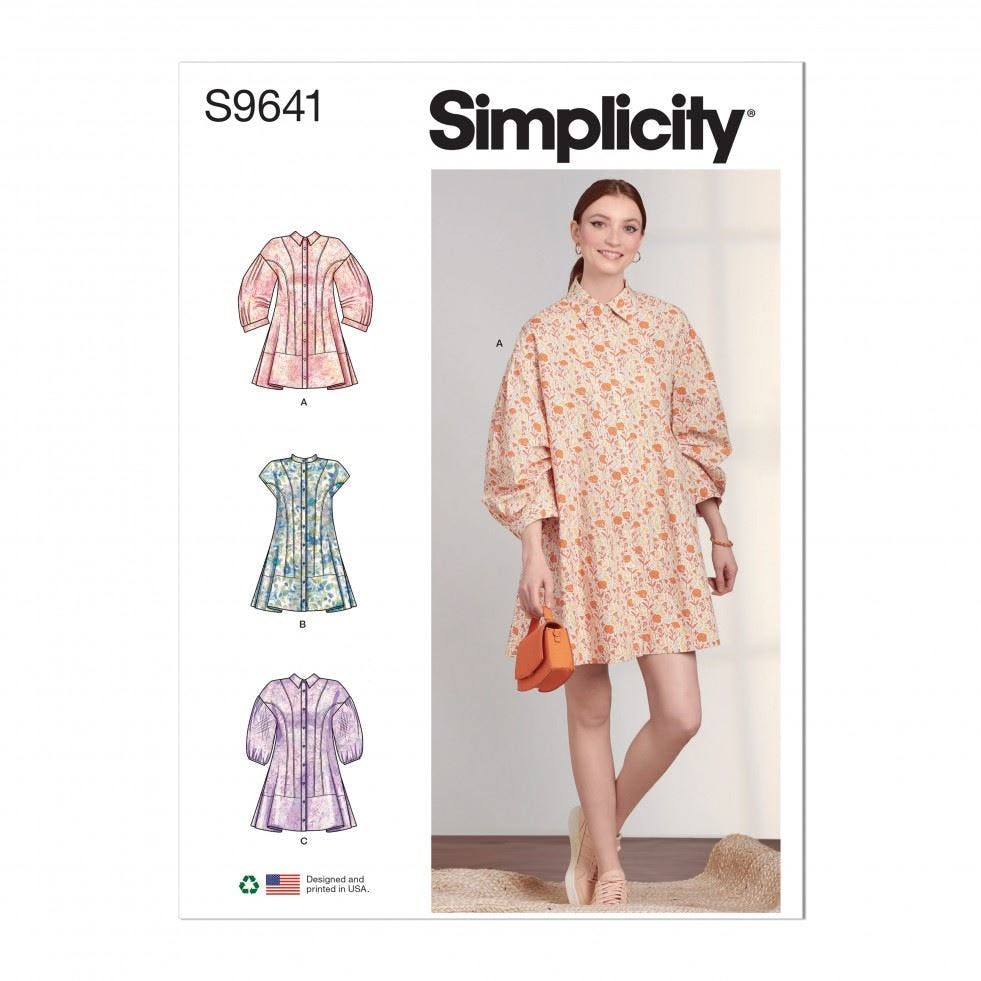 Simplicity Women's Sewing Pattern 9641, Dresses For D5 (4-6-8-10-12) - Intermediate - D5 (4-6-8-10-12)