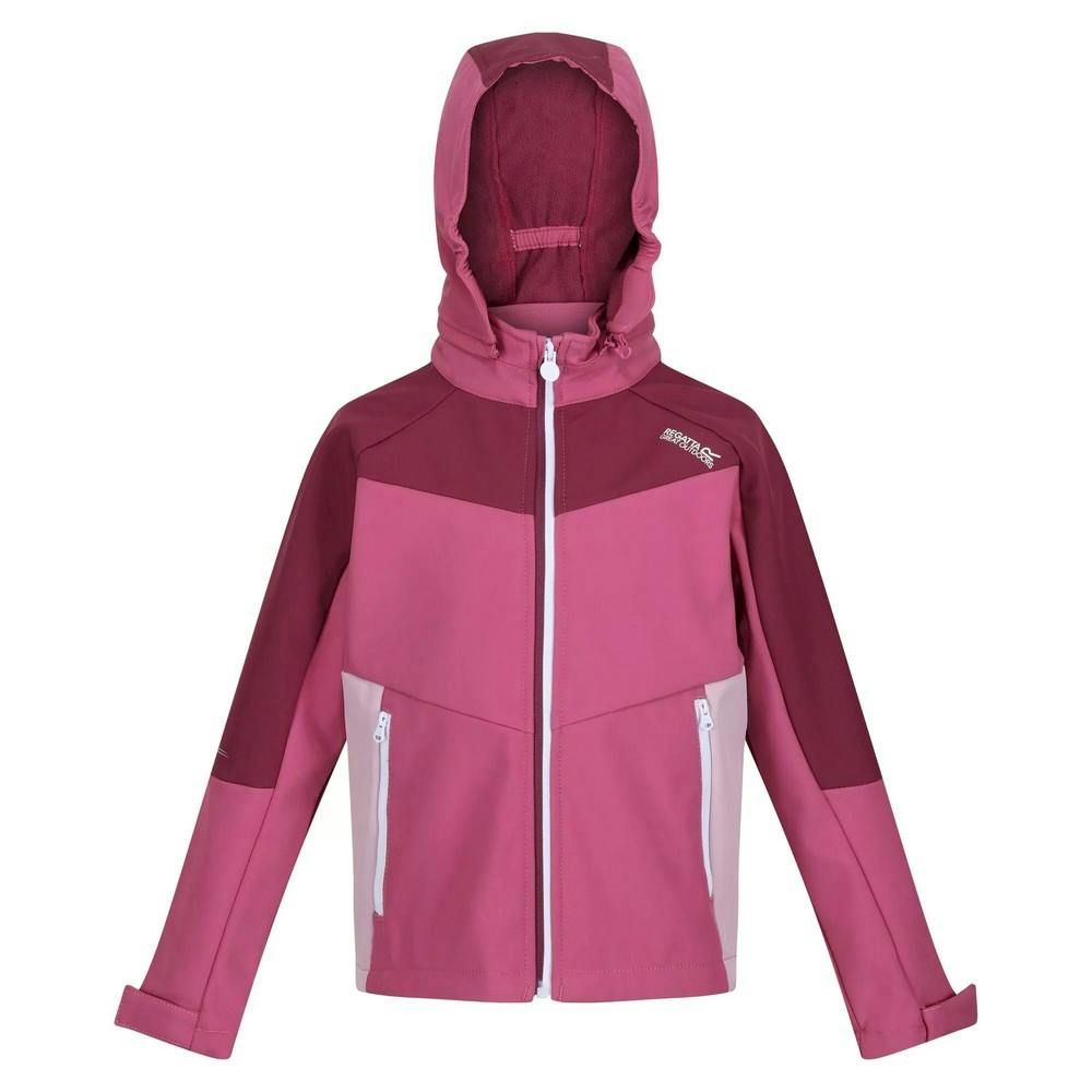 Regatta Kids Eastcott Ii Soft Shell Jacket - Violet/Amaranth Haze - 15-16 Years - Violet/Amaranth Haze - 100% Polyester