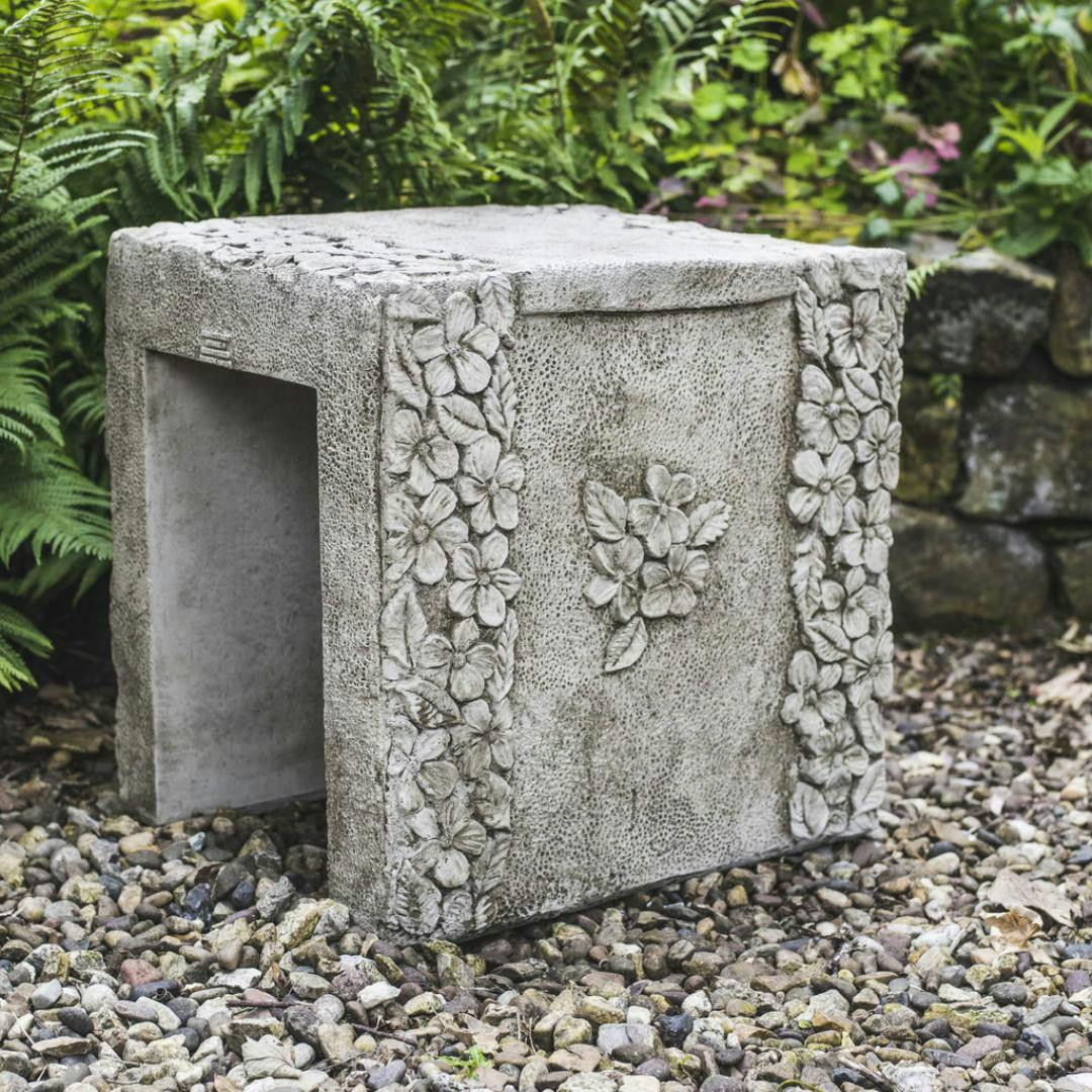 Osn Daisy Design Stone Cast Garden Stool / Seat