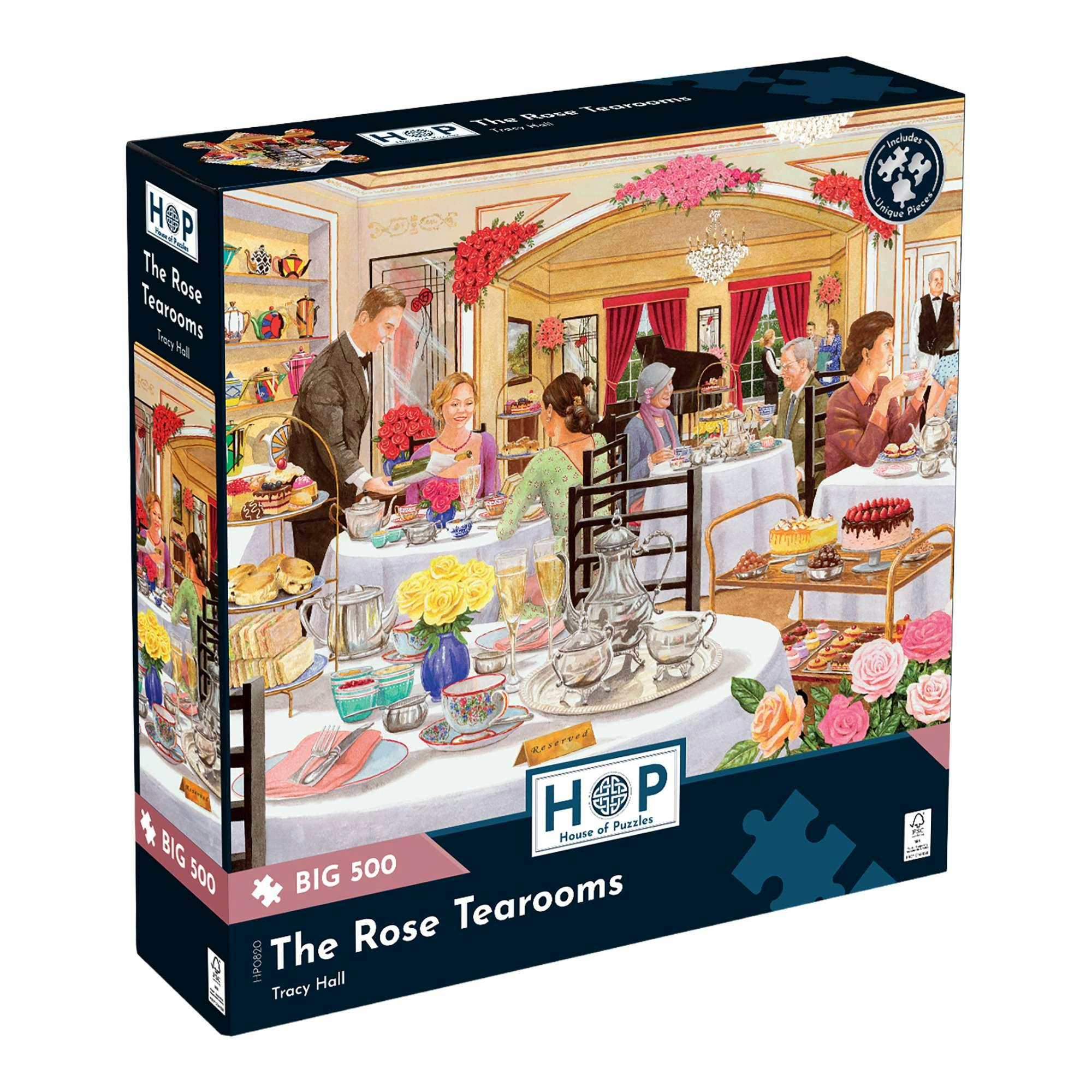 The House Of Puzzles The Rose Tearooms Big 500 Piece Jigsaw Puzzle