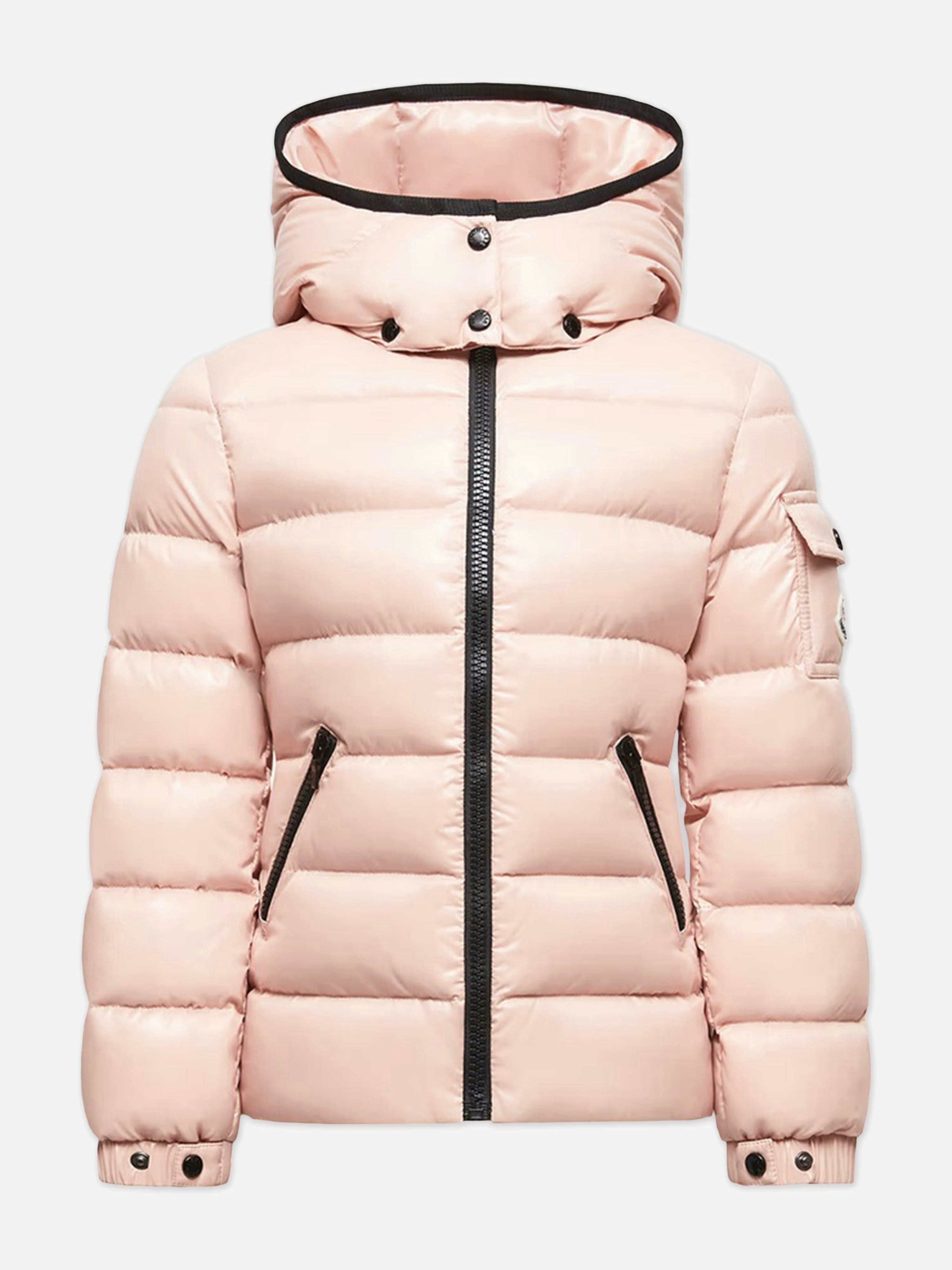Moncler Enfant Girls Pink Down Padded Bady Jacket In - 4 Yrs