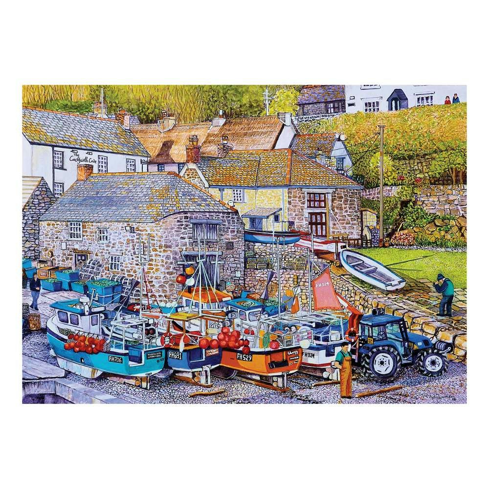 The House Of Puzzles Cadgwith Cove Big 500 Piece Jigsaw Puzzle