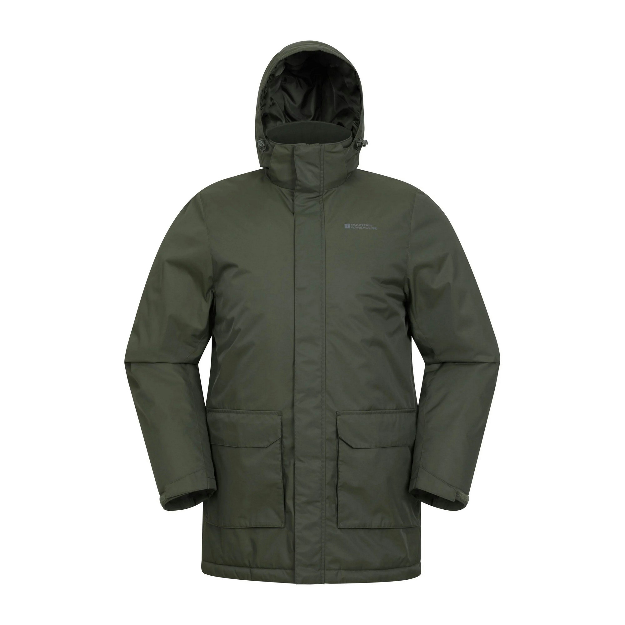 Mountain Warehouse Men's Green Ranger Padded Parka - Khaki - L - Khaki