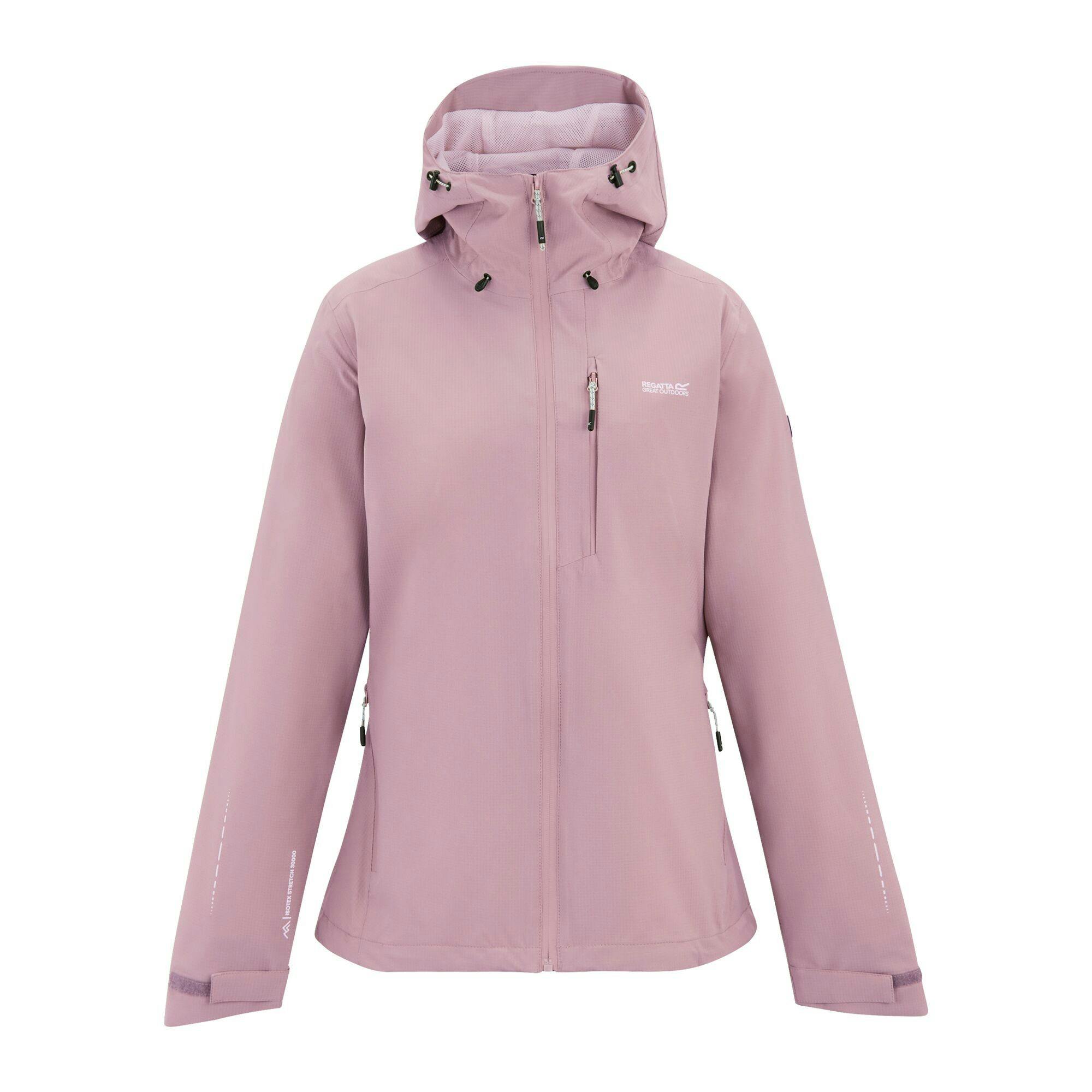 Regatta Women's Lilac Oklarna Waterproof Jacket - Powder - 16 Uk - Powder - 61% Polyester/39% Recycled Polyester