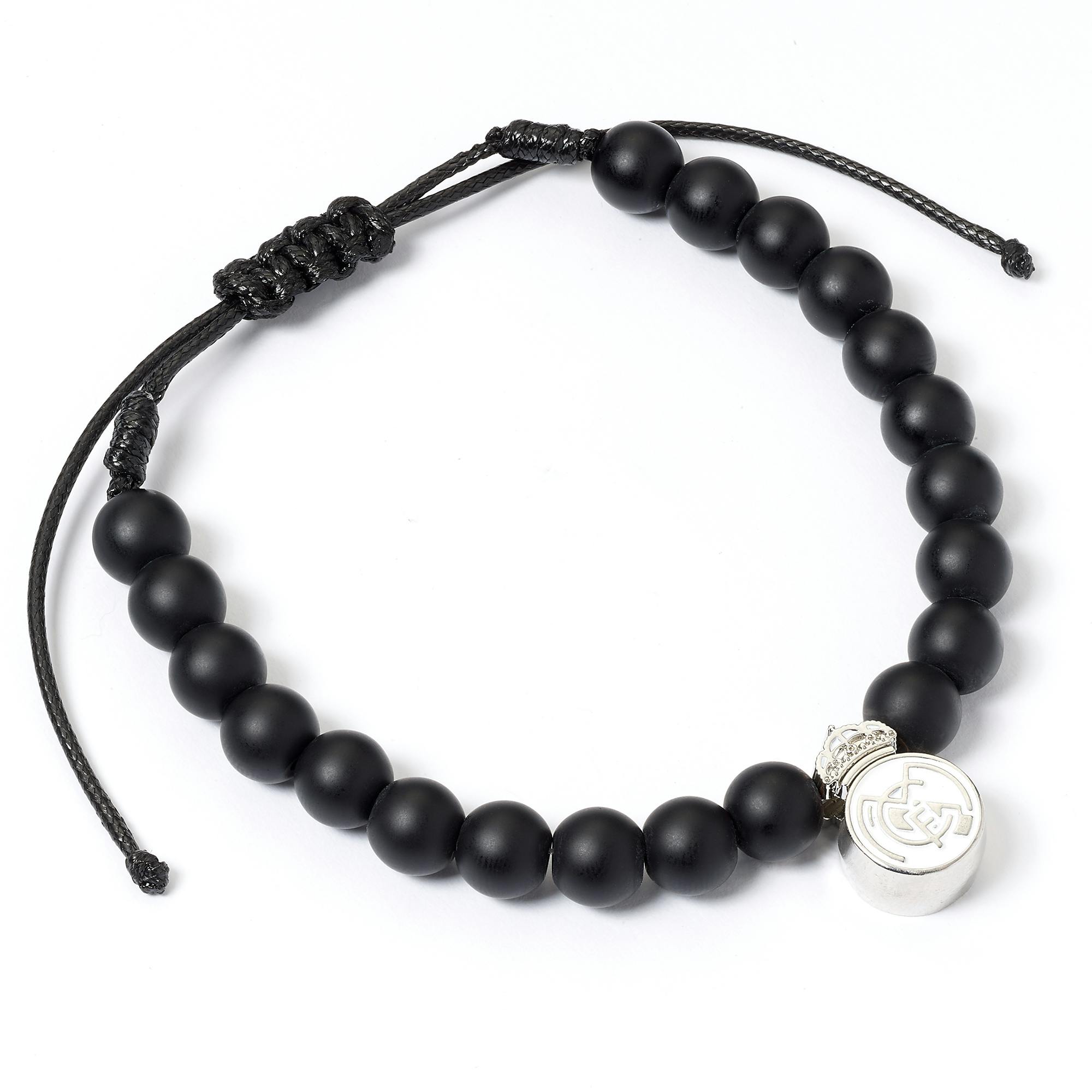 The Carat Shop Black Real Madrid Bead Bracelet