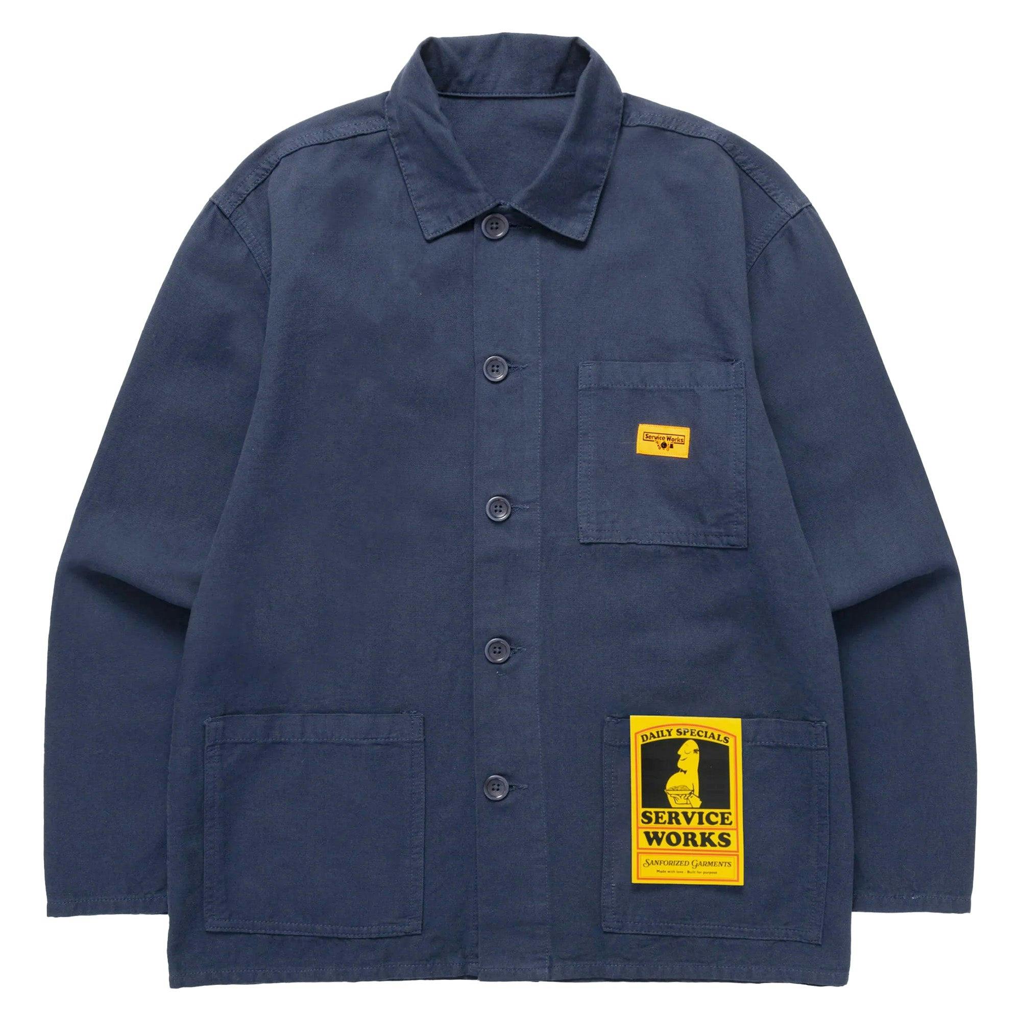 Service Works Dark Canvas Chore Shirt - Navy - Medium