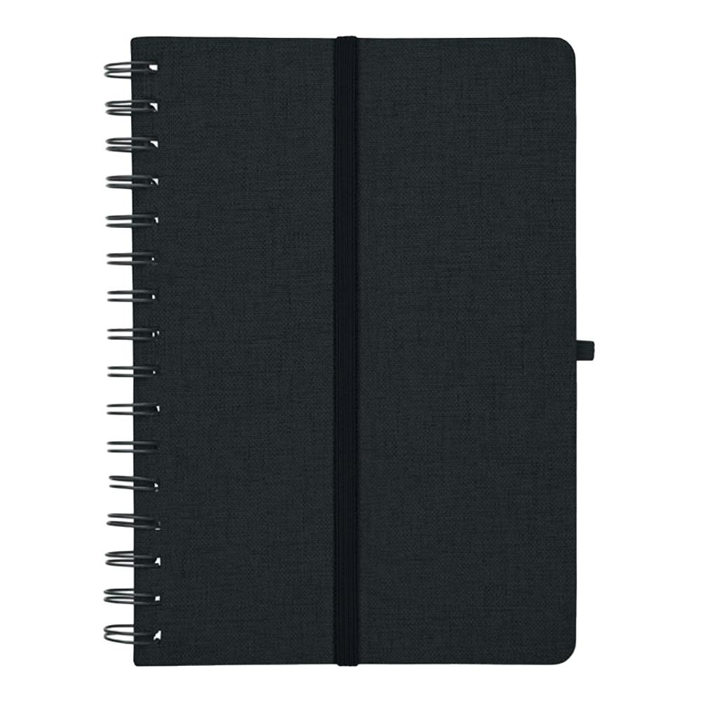 Midocean Black Strata A5 Notebook - 1.5Cm X 14.7Cm X 21Cm