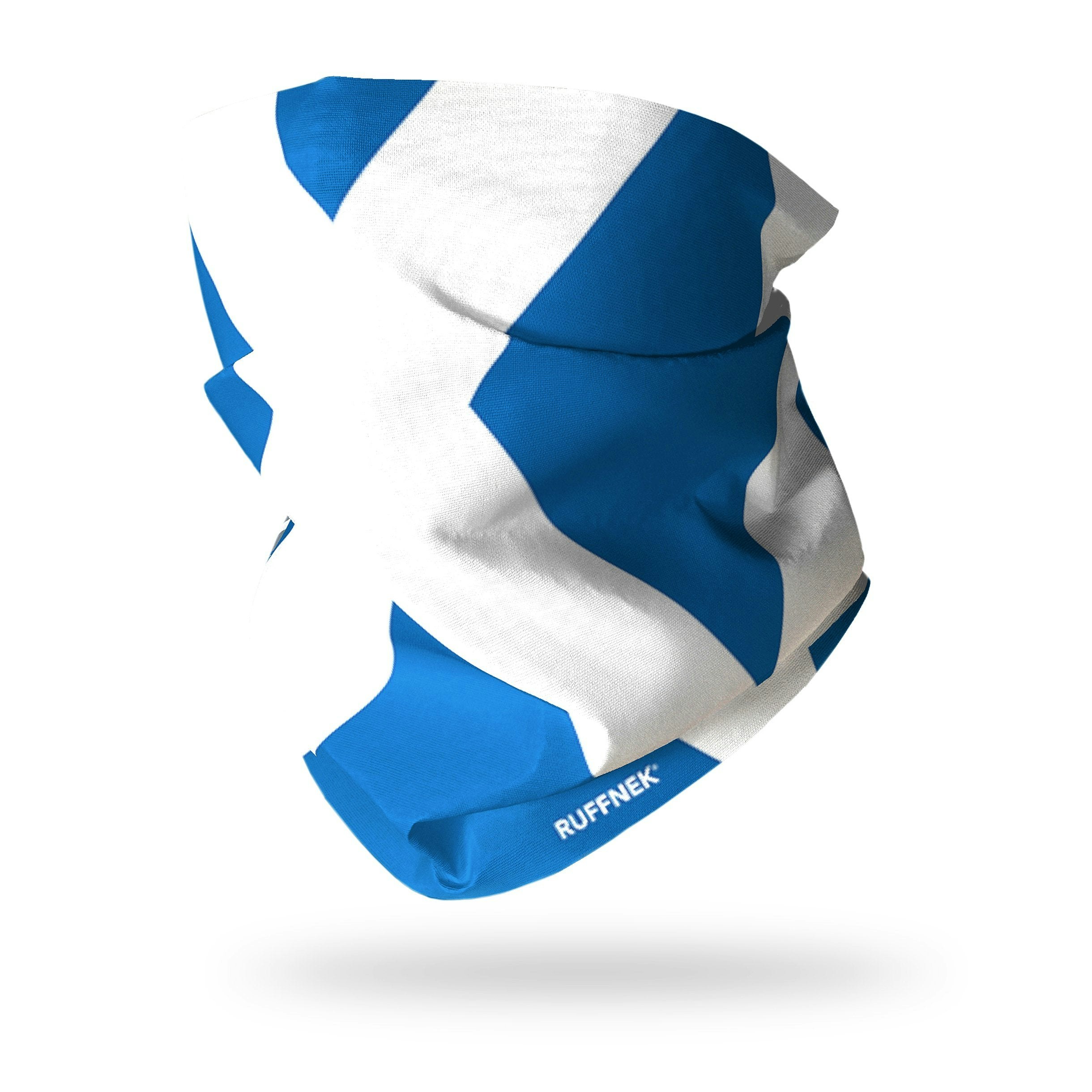 Ruffnek Men's Blue/White The Flag Of Scotland / The Saltire Scarf Snood Tube Scarf
