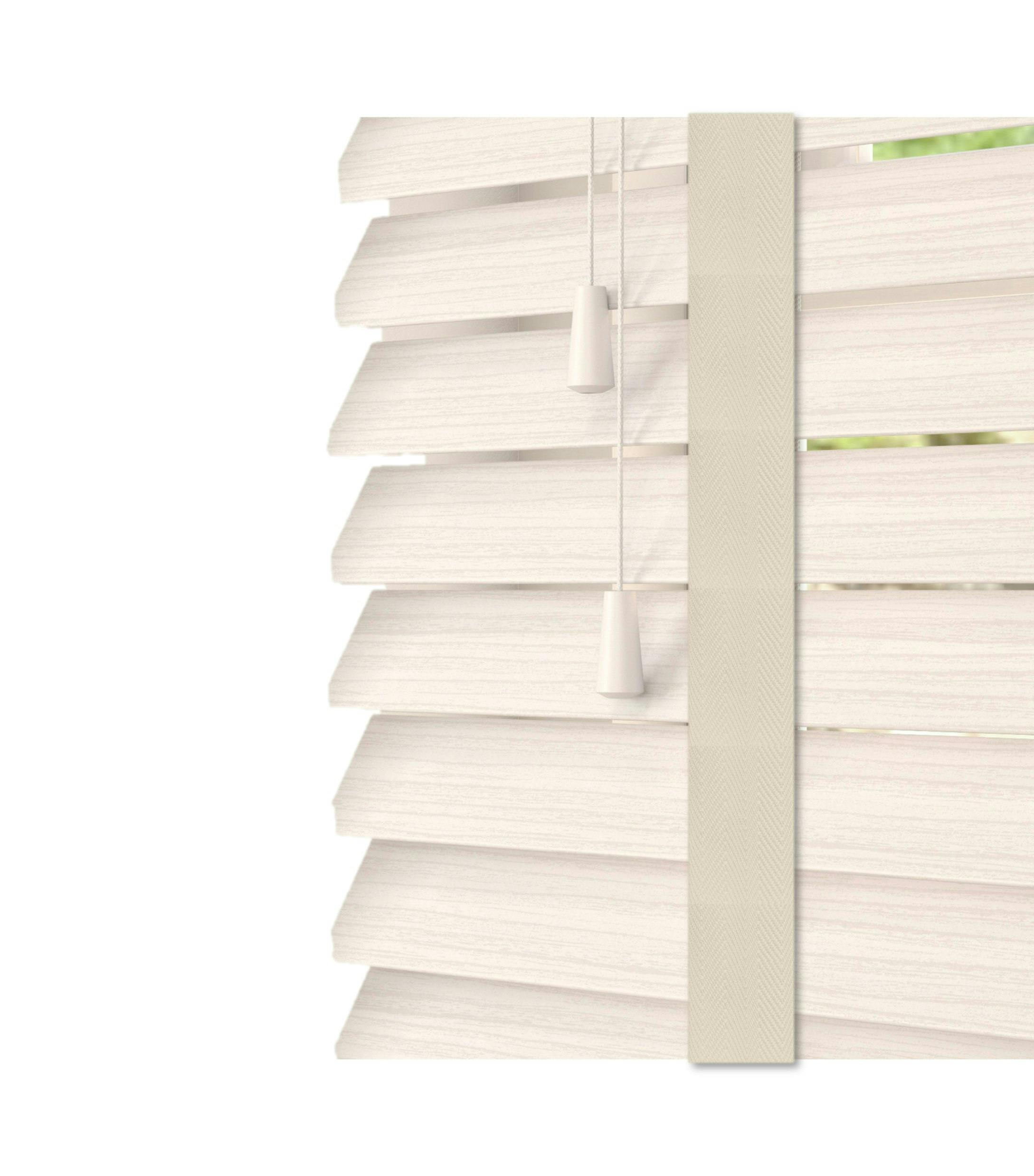 Rackhams White Oak Faux Wood Venetian Blinds With Tapes (130Cm Drop) - 100Cm
