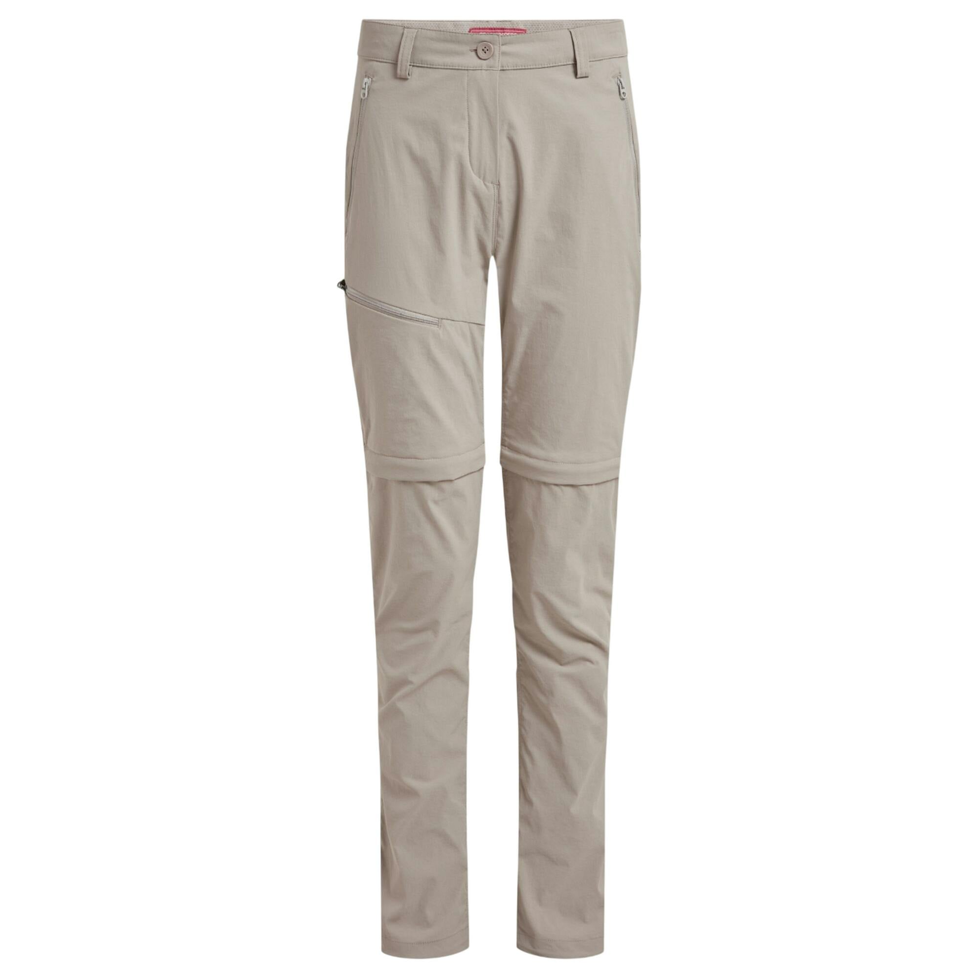 Craghoppers Women's Pro Iii Nosilife Convertible Trousers - Soft Mushroom - Soft Mushroom - 18 Uk R - 100% Mixed