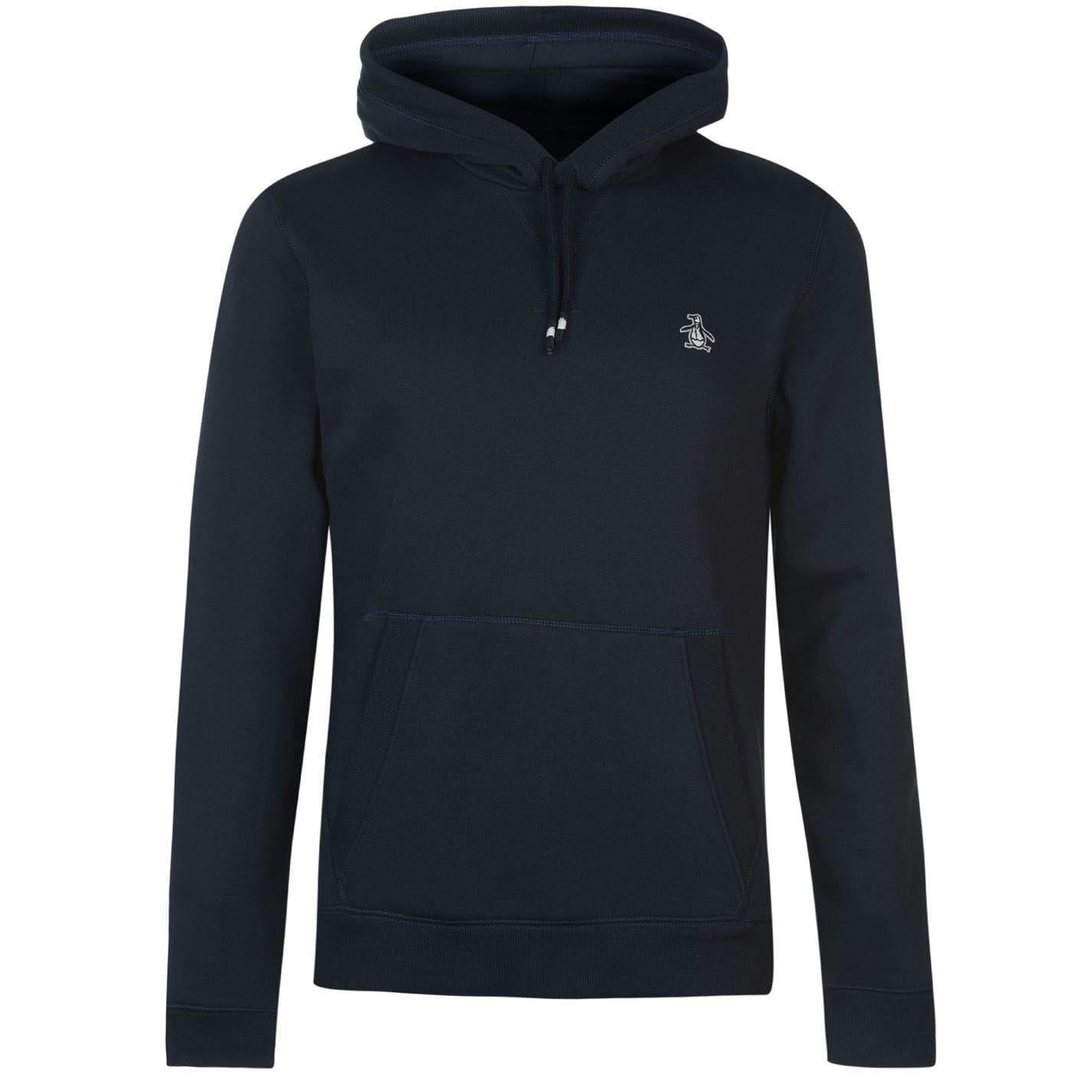 Original Penguin Men's Popover Hoodie - Navy - S - Navy - 85% Cotton/15% Polyester