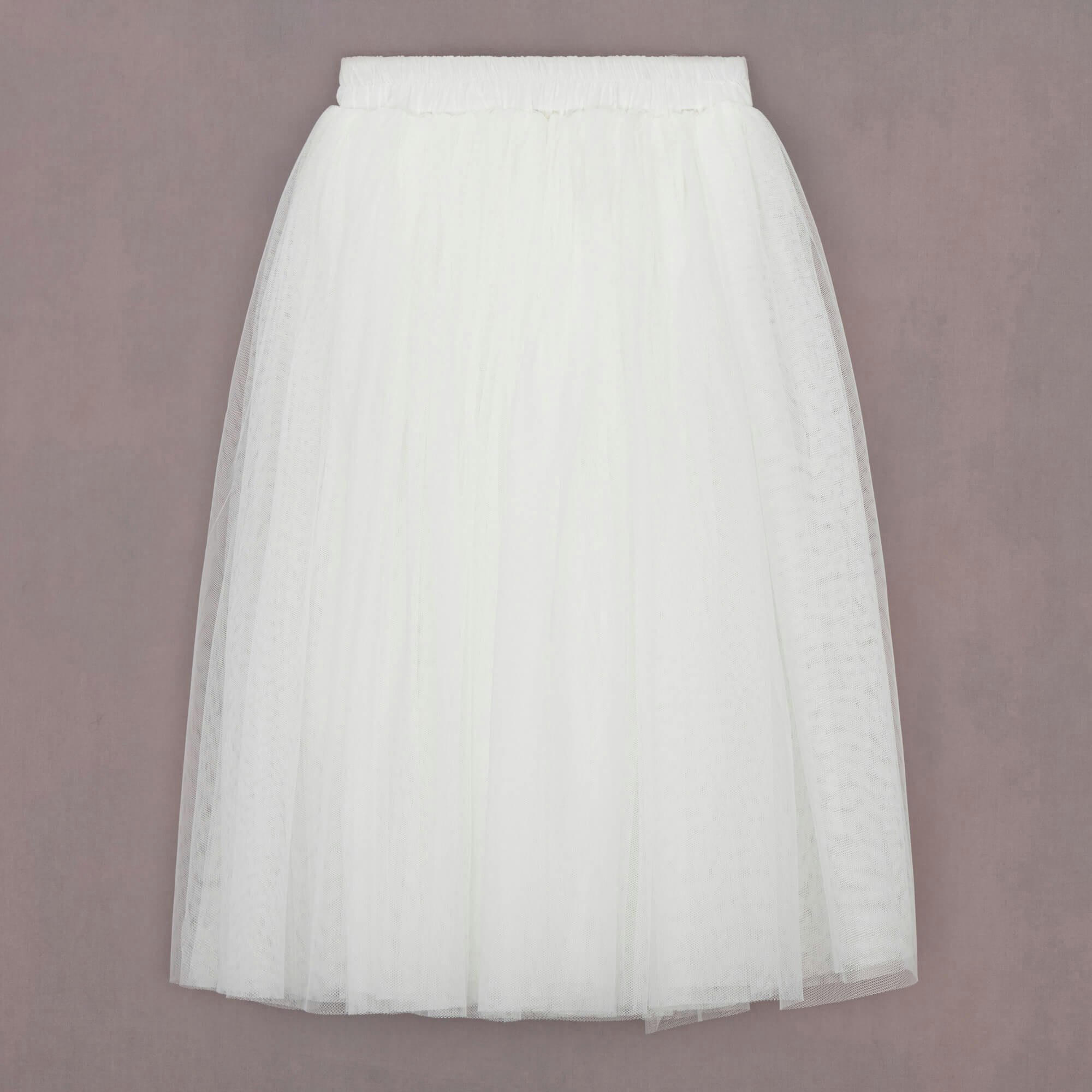 Uk Flower Girl Boutique Girls White Uk Flower Boutique Felicity Couture Skirt - Xs