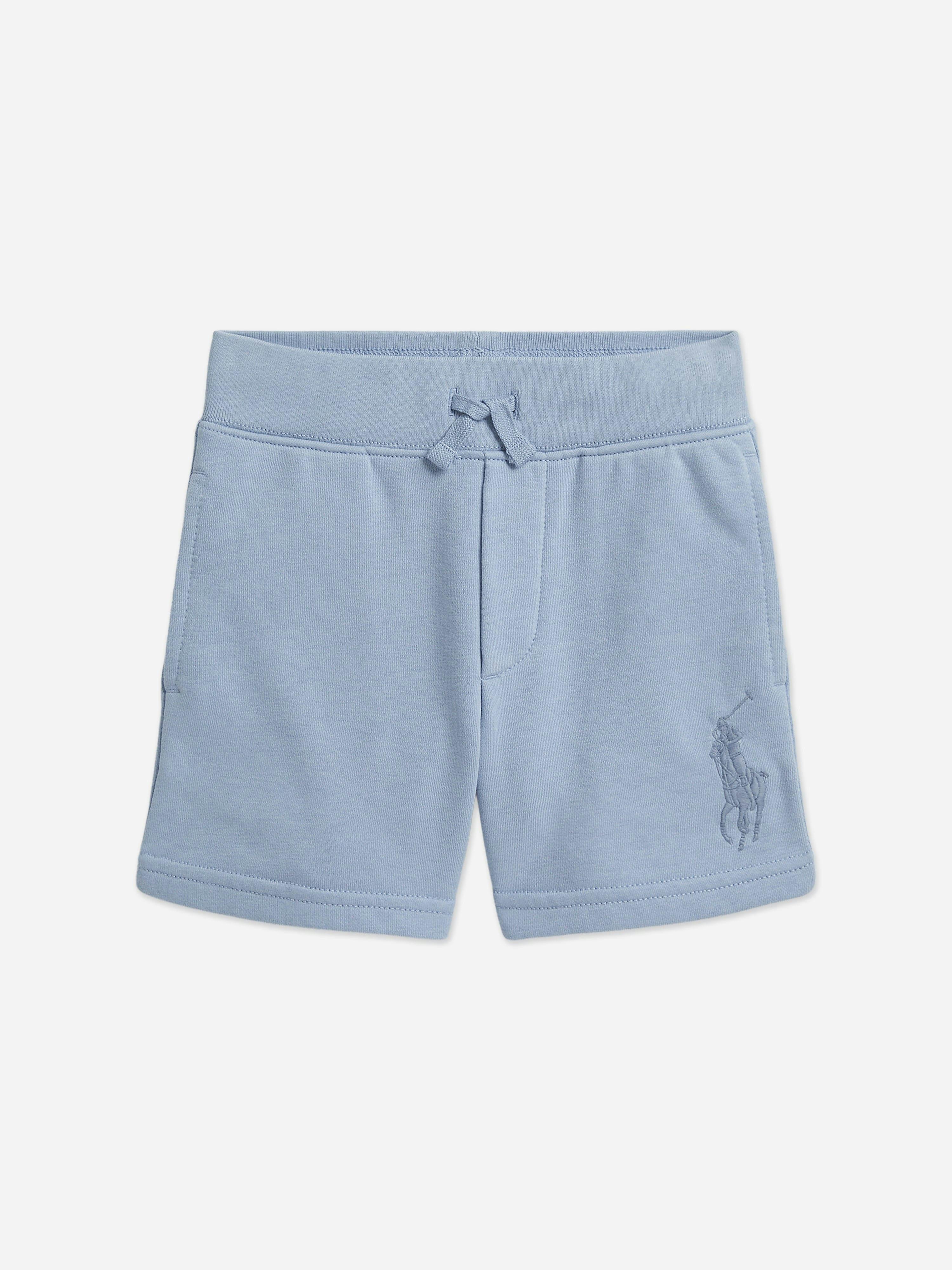 Ralph Lauren Kids Boys Blue Ralph Lauren French Terry Shorts In - 8 Yrs