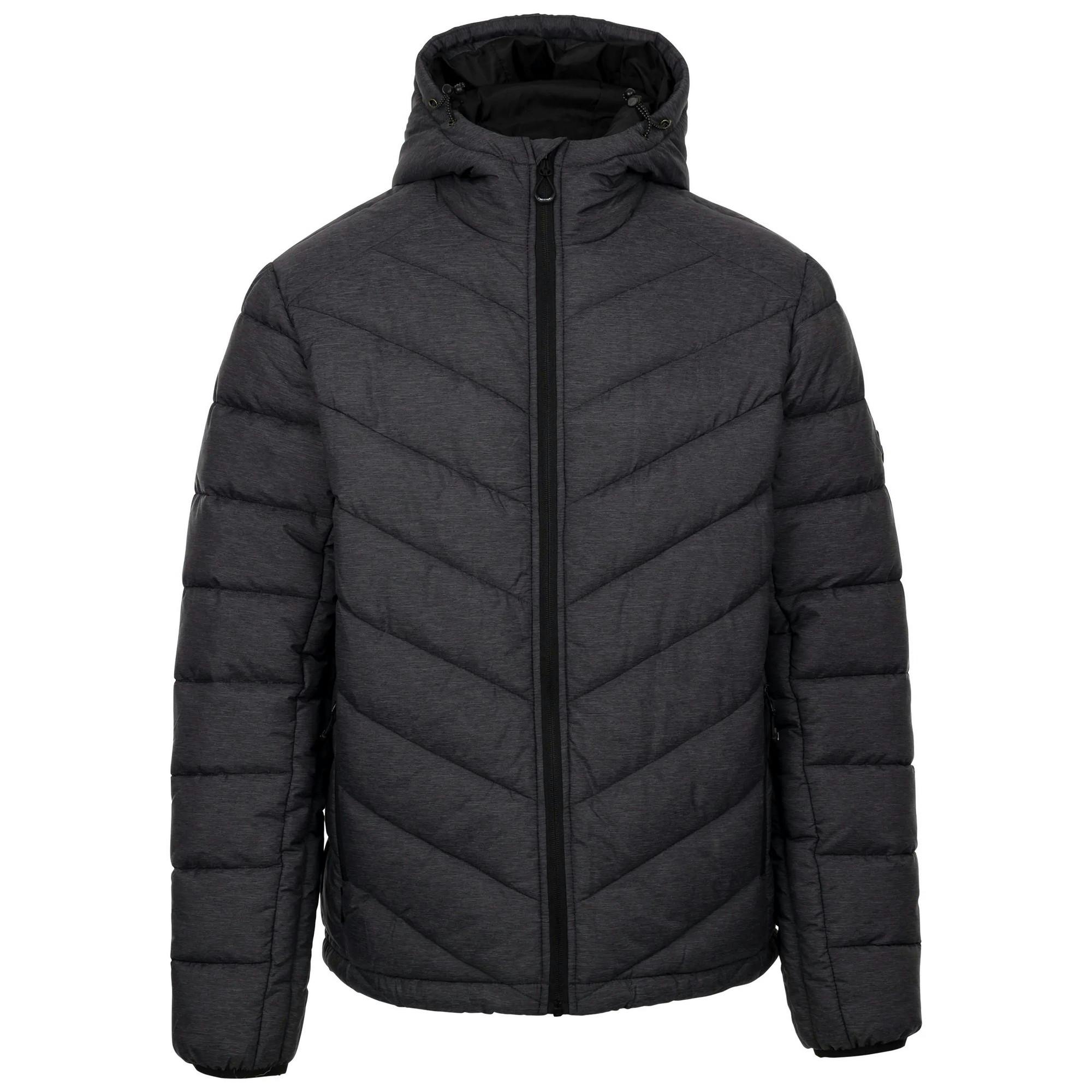 Trespass Men's Dark/Grey Didmarton Padded Jacket - Marl - Xl - Marl - 50% Polyamide/50% Polyester