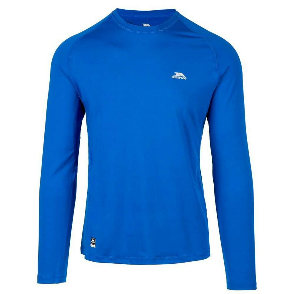 Trespass Men's Blue Nate Base Layer Top - Xl - 88% Polyester/12% Elastane