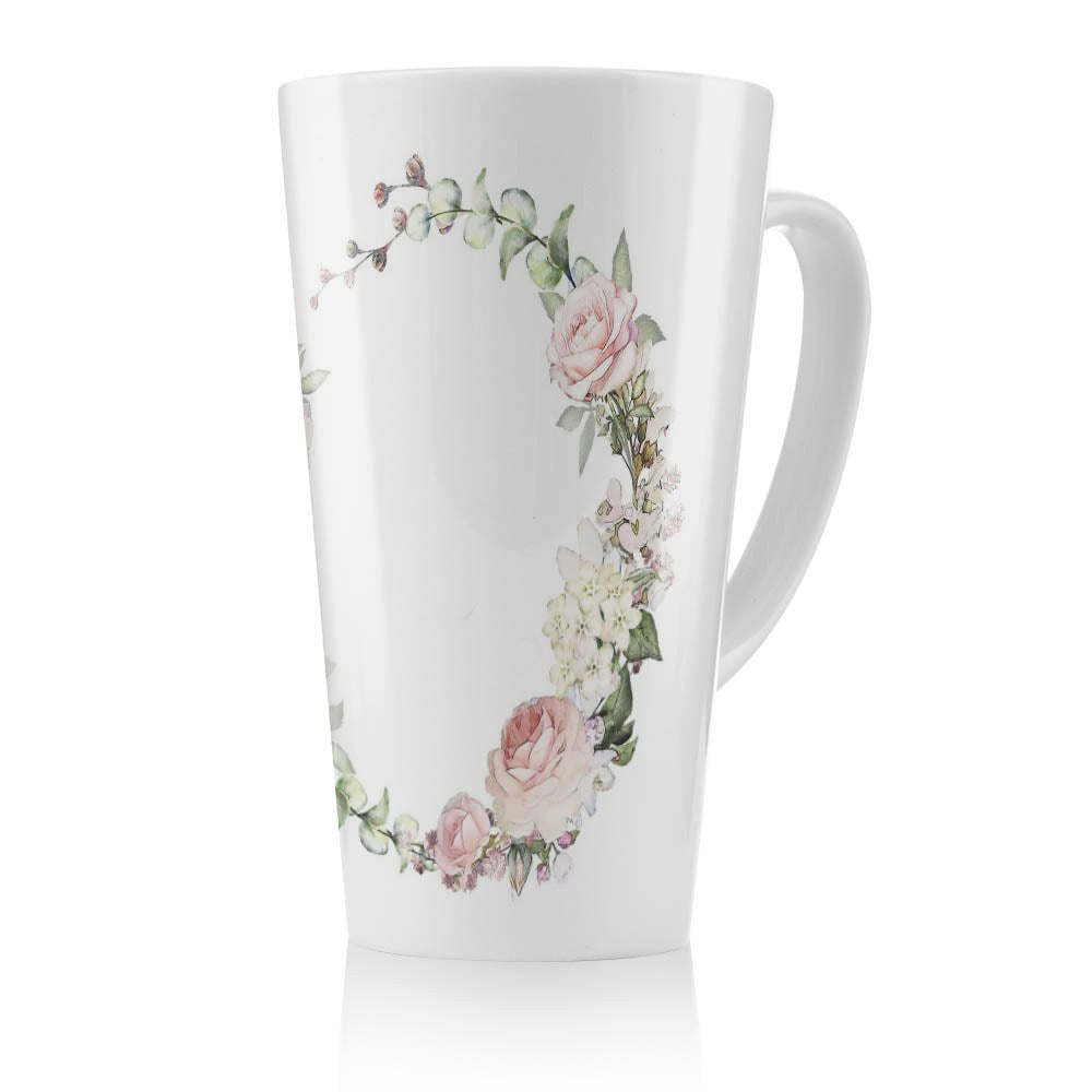 Rackhams Watercolour Flowers Latte Mug