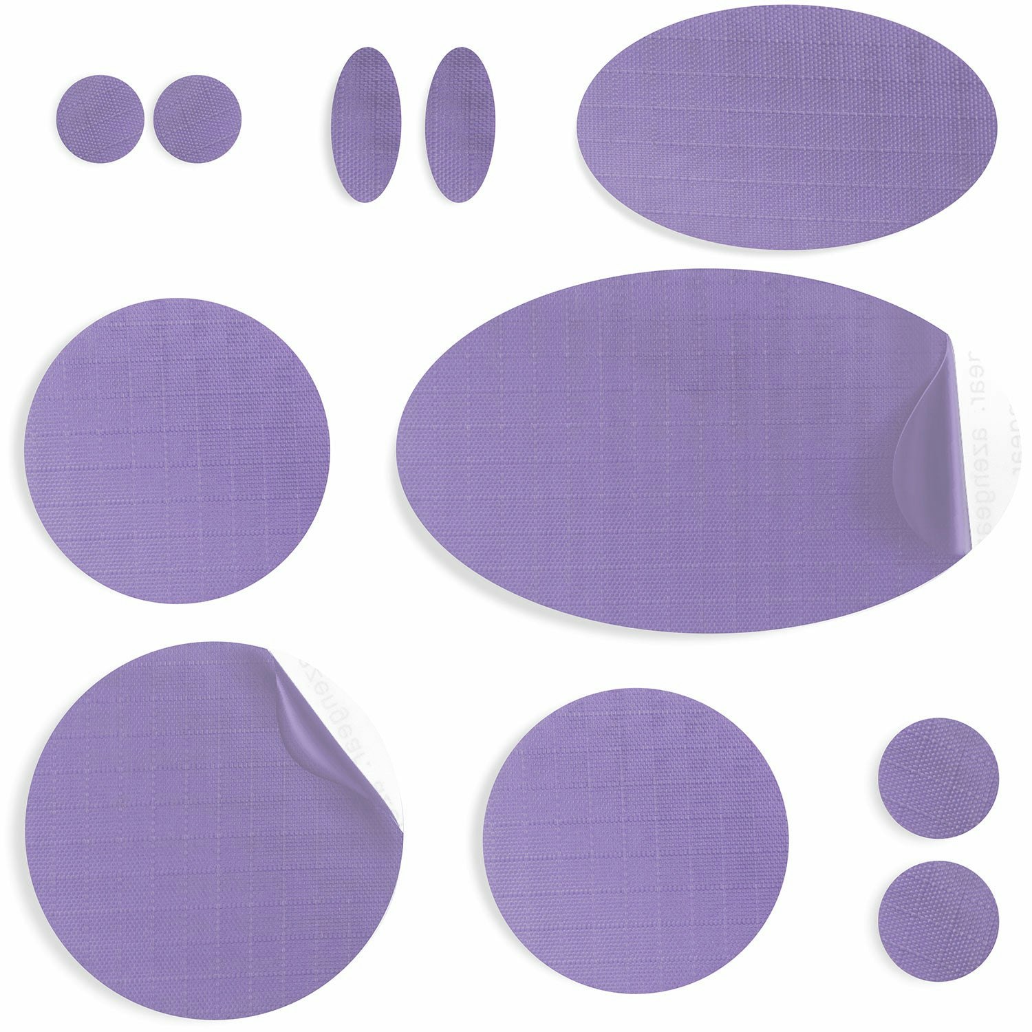 Azengear Lilac Jacket Repair Patches - Waterproof, Self-Adhesive, Tear-Cold-Heat-Resistant Medium