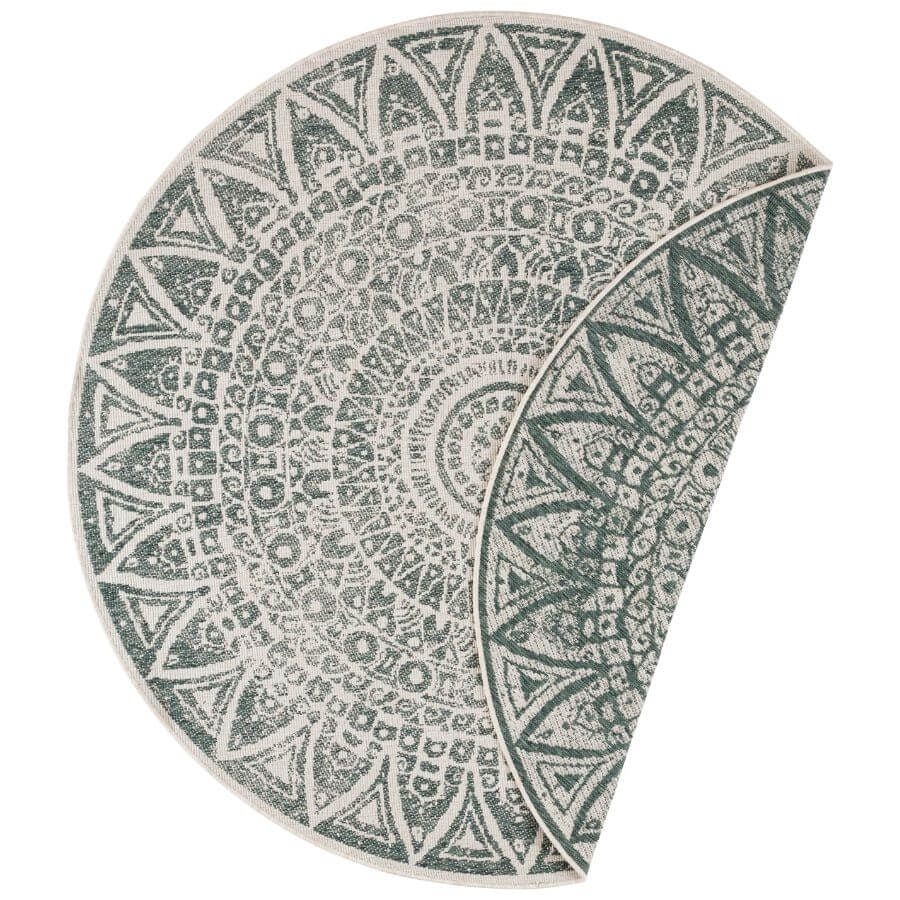 Hanse Home Green Indoor - Outdoor Round Lilja Vintage Rug - Ø 100 Cm