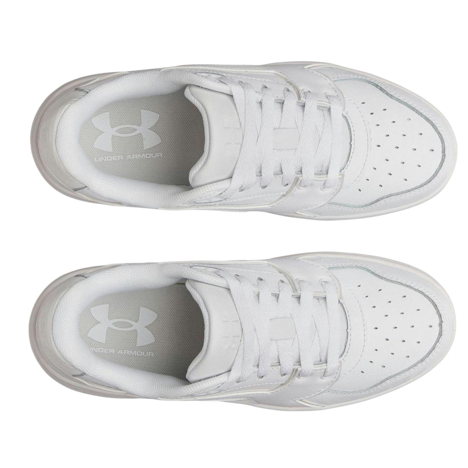 Under Armour Men's White Low Cut Trainers - 8 Uk - 100% Mixed