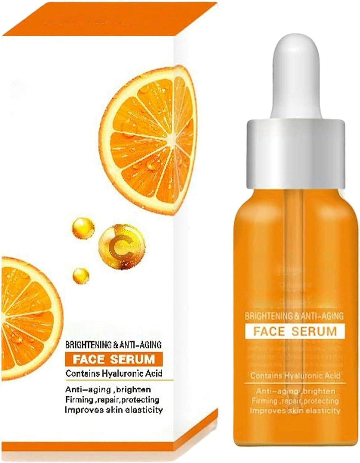 Dr Rashel Brown/Gray/Dark Vitamin C Serum Brightening & Anti Ageing Facial Serum With Hyaluronic Acid For Face Lines & Wrinkles 50Ml