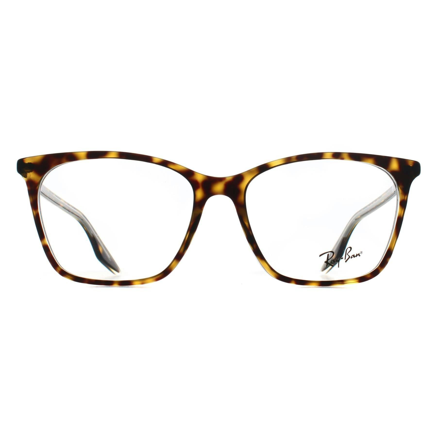 Ray-Ban Glasses Frames RX5422 5082 Havana on Transparent Women - Image 6