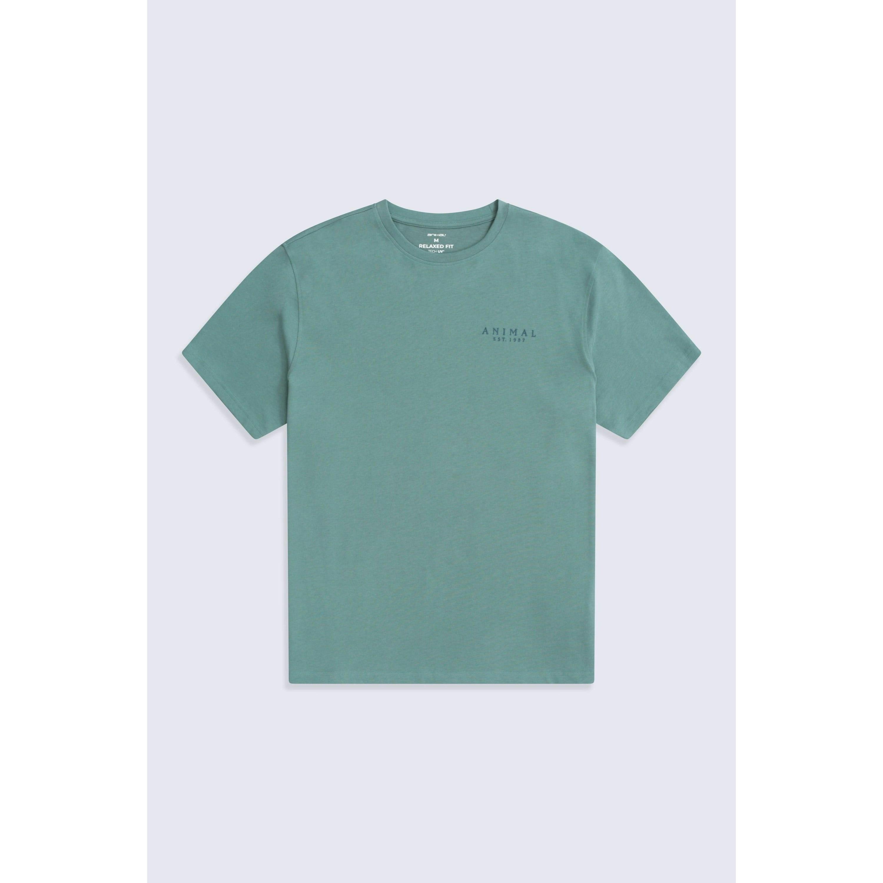 Animal Men's Green Chase Organic Summer T-Shirt - Xxl - 100% Organic Cotton
