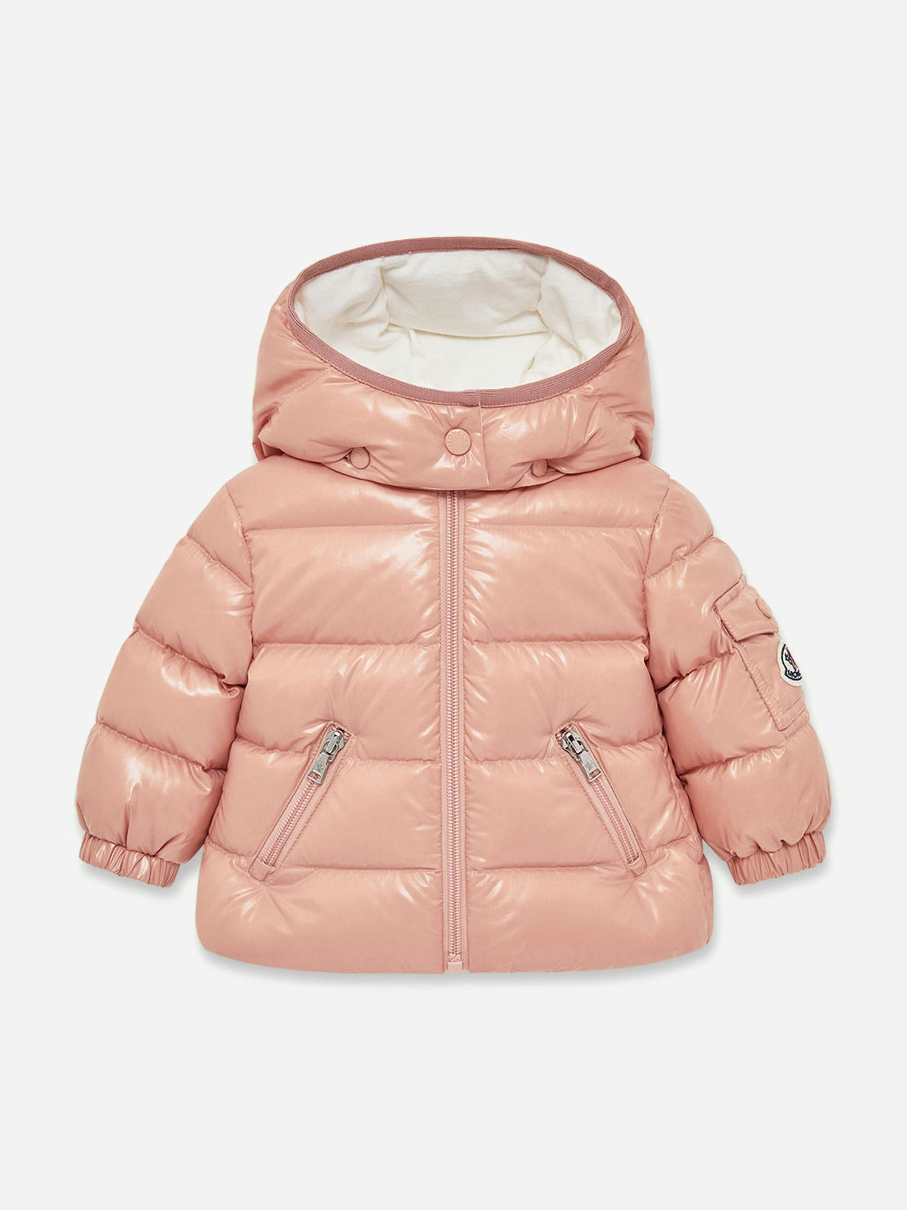 Moncler Enfant Women's Pink Baby Girls Down Padded Bady Jacket In - 3 - 6 Mths