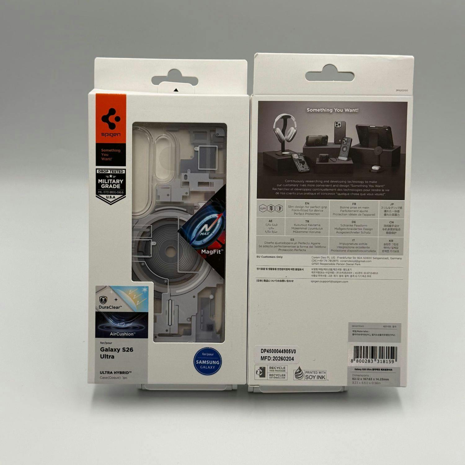 Spigen White Ultra Hybrid Mag Case With Magfit For Samsung Galaxy S26 Ultra 6.9" Zero One - Acs10683