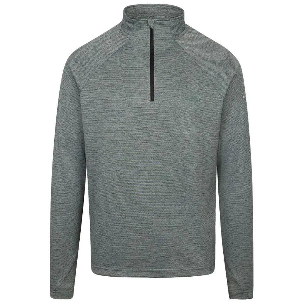 Trespass Men's Green Valin Long-Sleeved Top - Willow Marl - L - Willow Marl - 100% Polyester