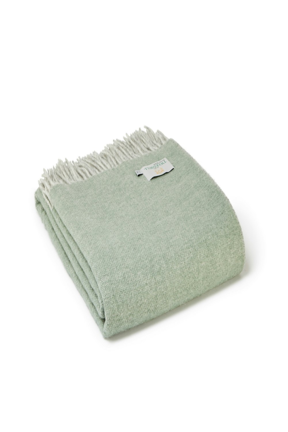 Homespace Direct Green 100% Pure New Wool Dartmoor Throw Blanket Made In Wales