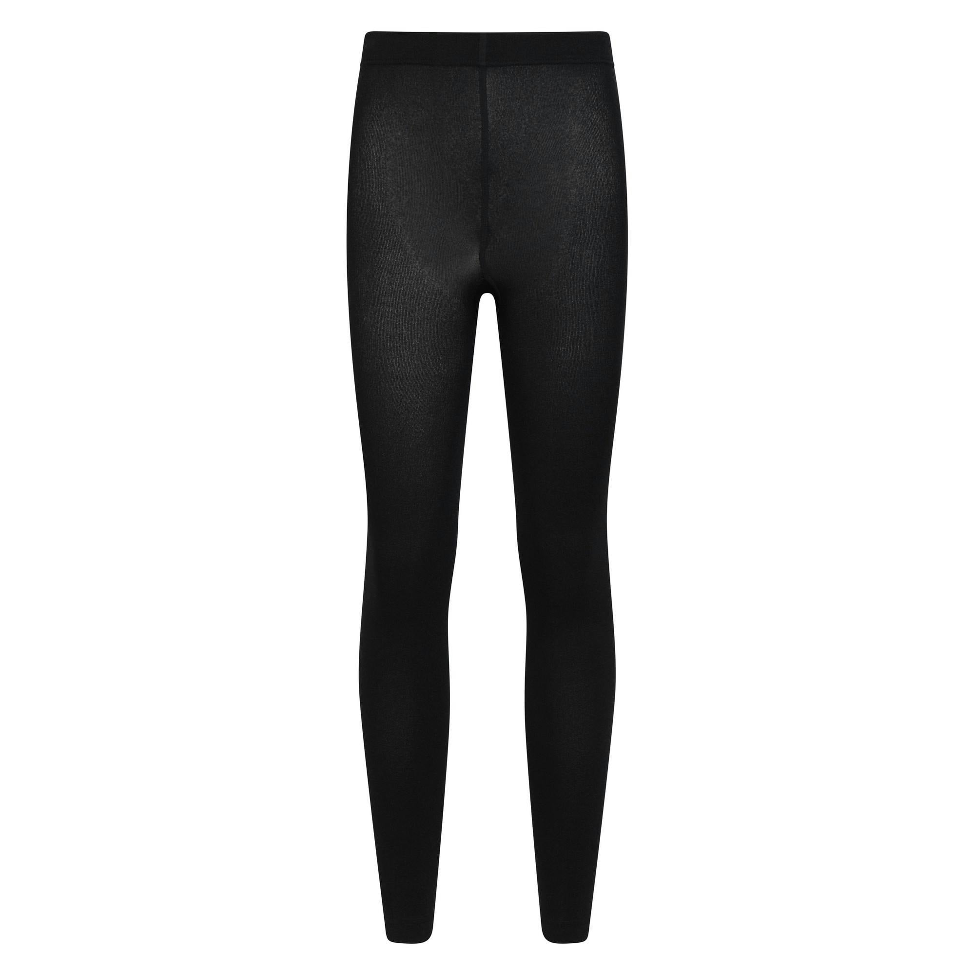 Mountain Warehouse Women's Black Brushed Isotherm Leggings - L - 97% Polyester/3% Elastane